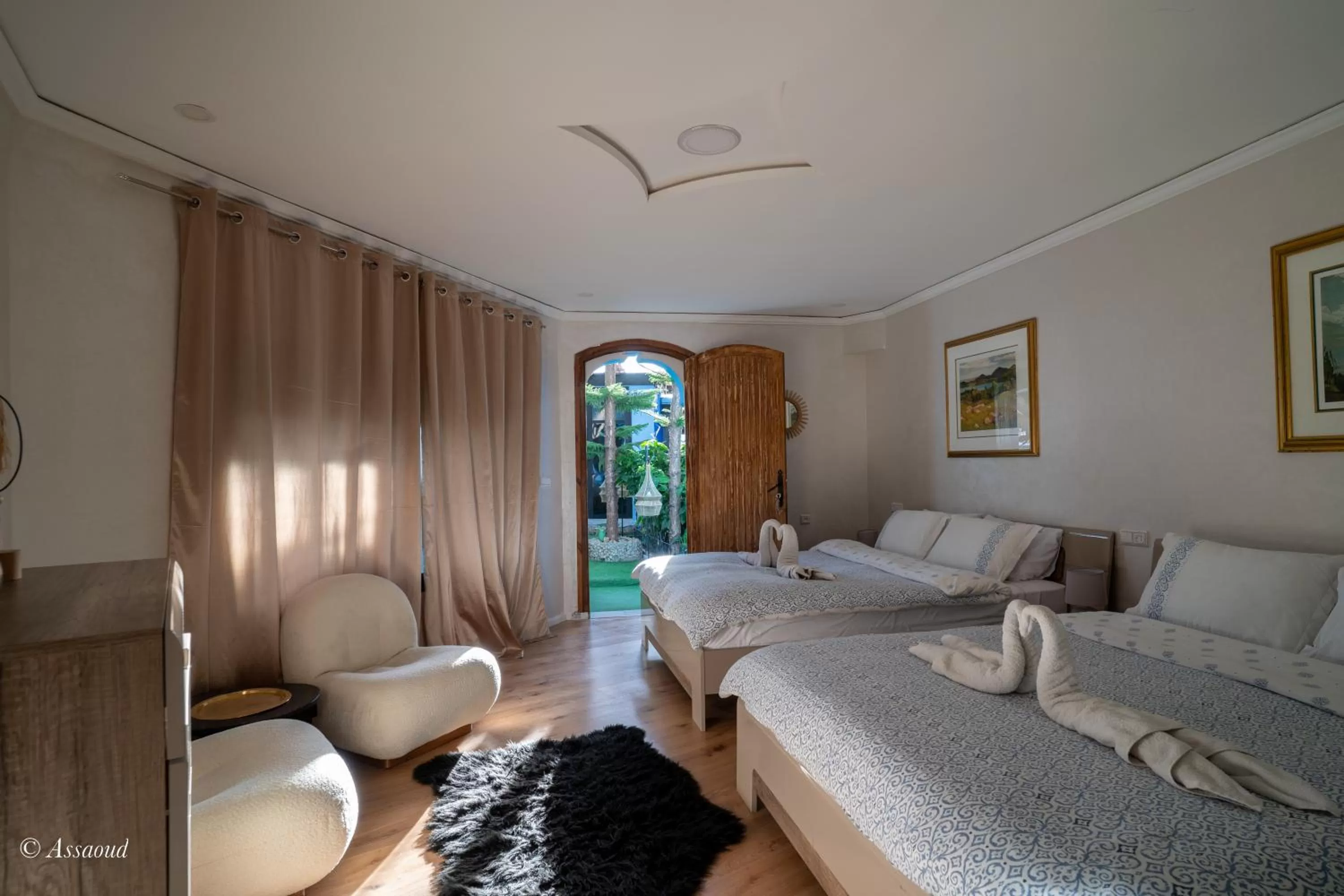 Bed in Hôtel ZIRYAB