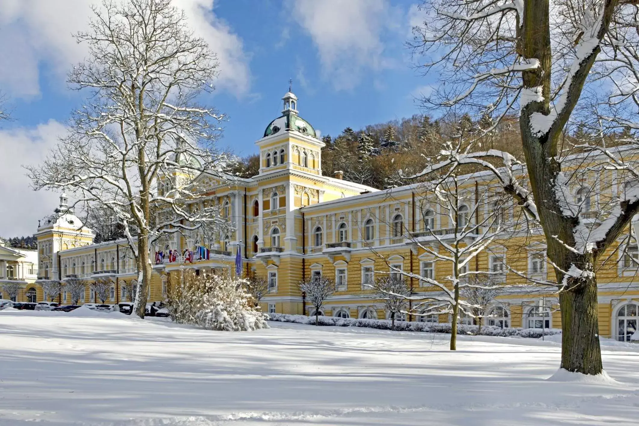 Property building, Winter in Ensana Nové Lázně