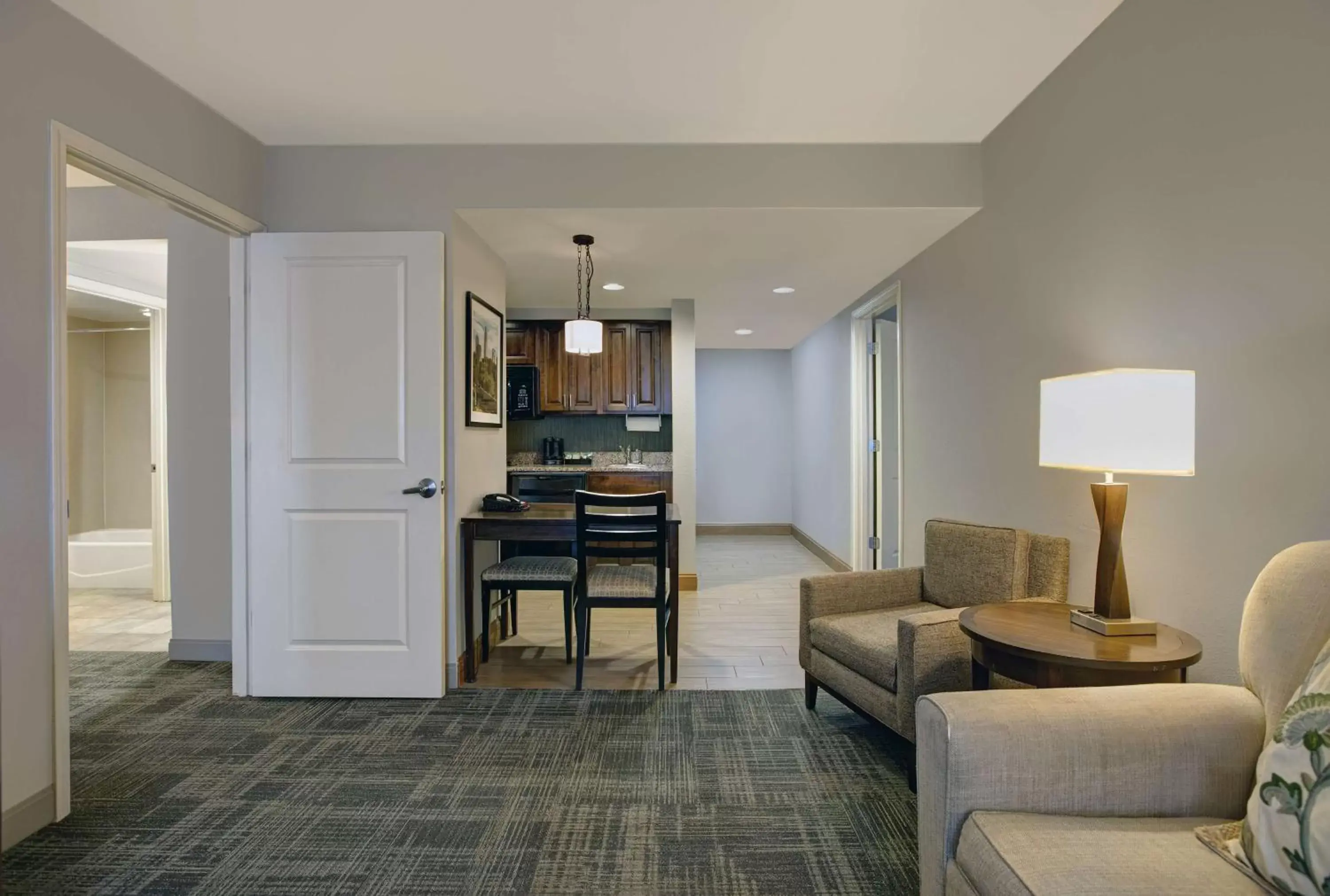 Living room, Seating Area in Homewood Suites Charlotte Ayrsley