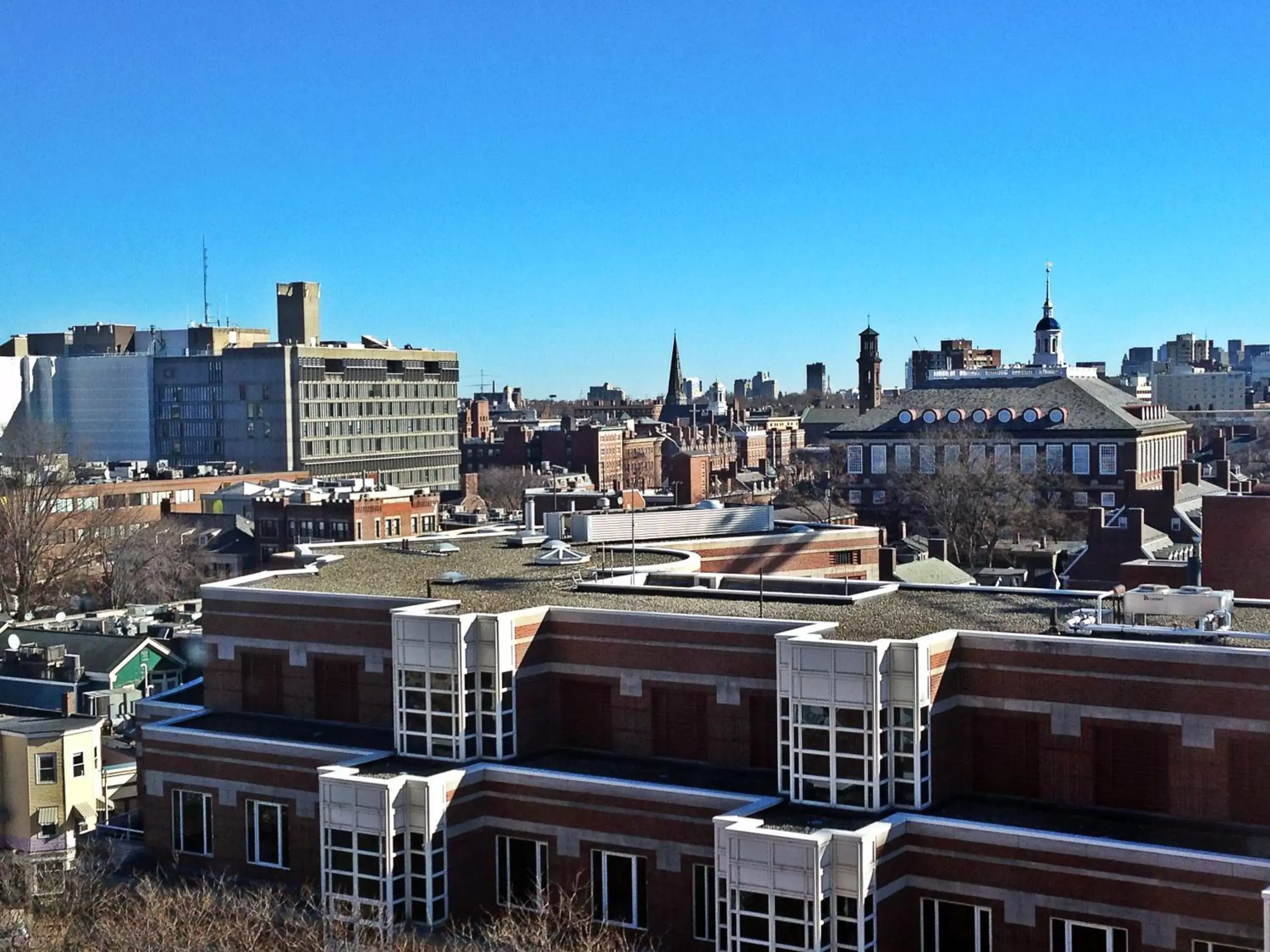 City view in The Charles Hotel in Harvard Square