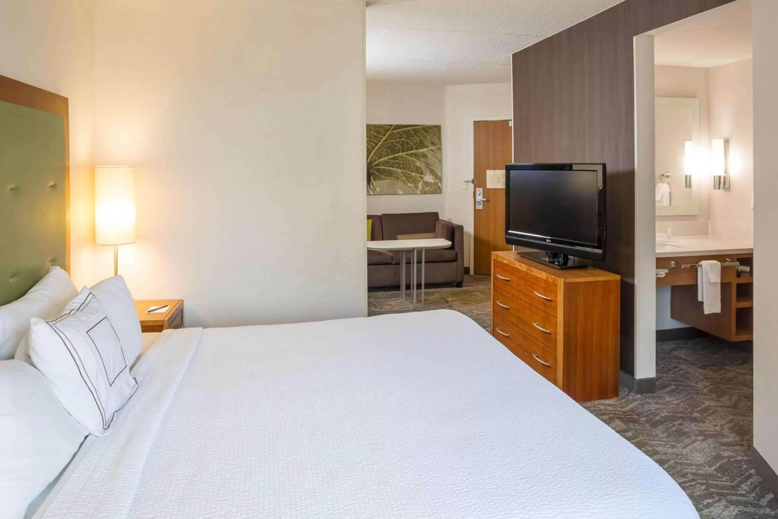 Photo of the whole room, Bed in SpringHill Suites Hampton