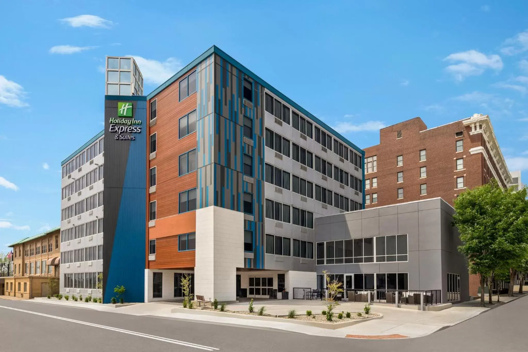 Property Building in Holiday Inn Express & Suites Evansville Downtown, an IHG Hotel