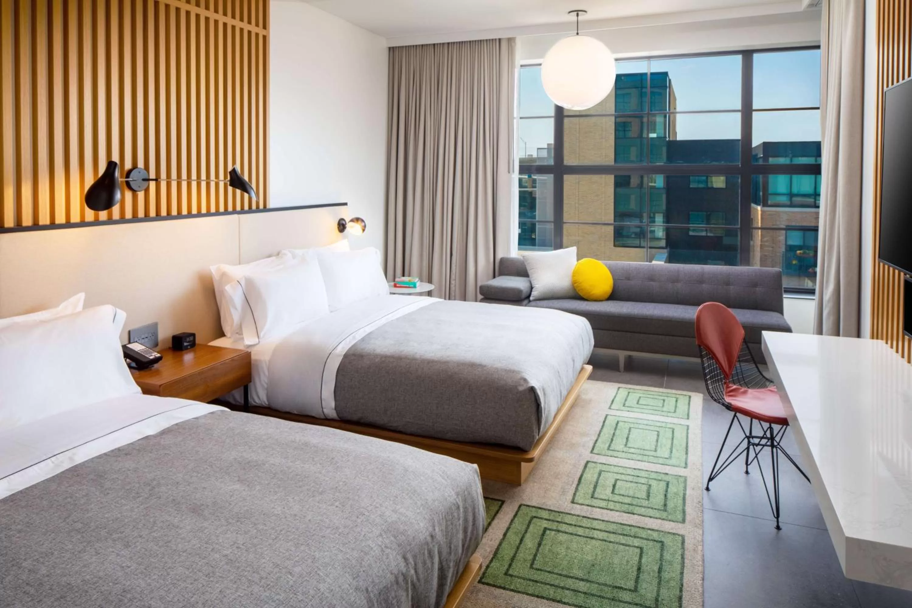 Bedroom, Bed in Canopy By Hilton Grand Rapids Downtown