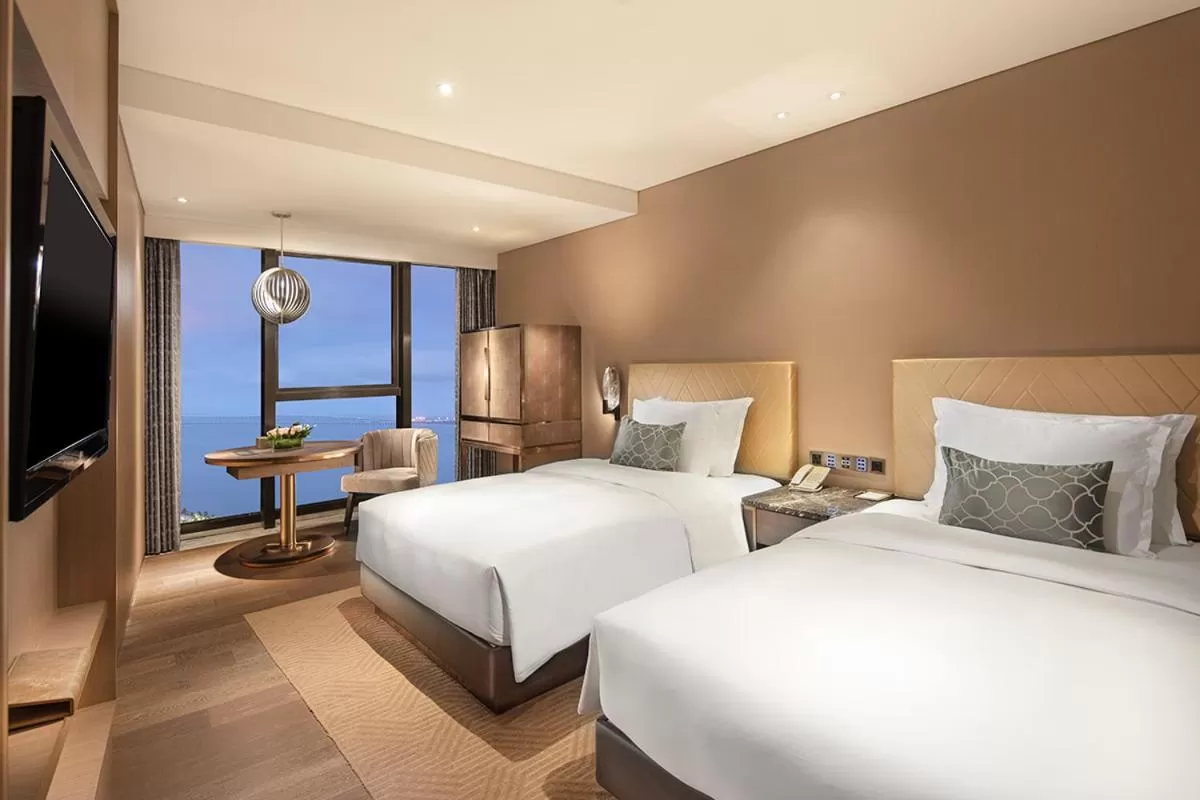 Bed in Grand Bay Hotel Zhuhai