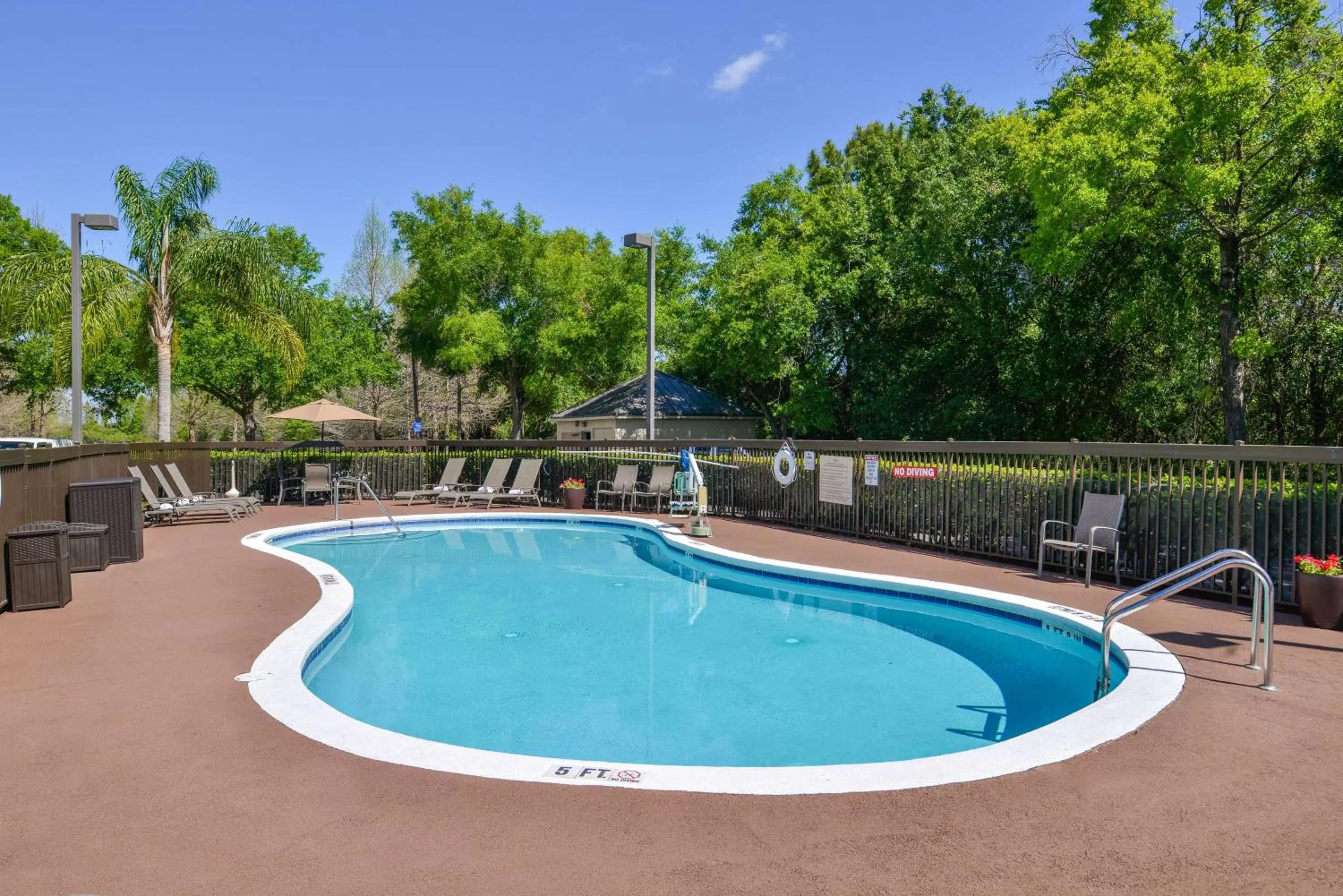 Pool view in Hampton Inn Closest to Universal Orlando