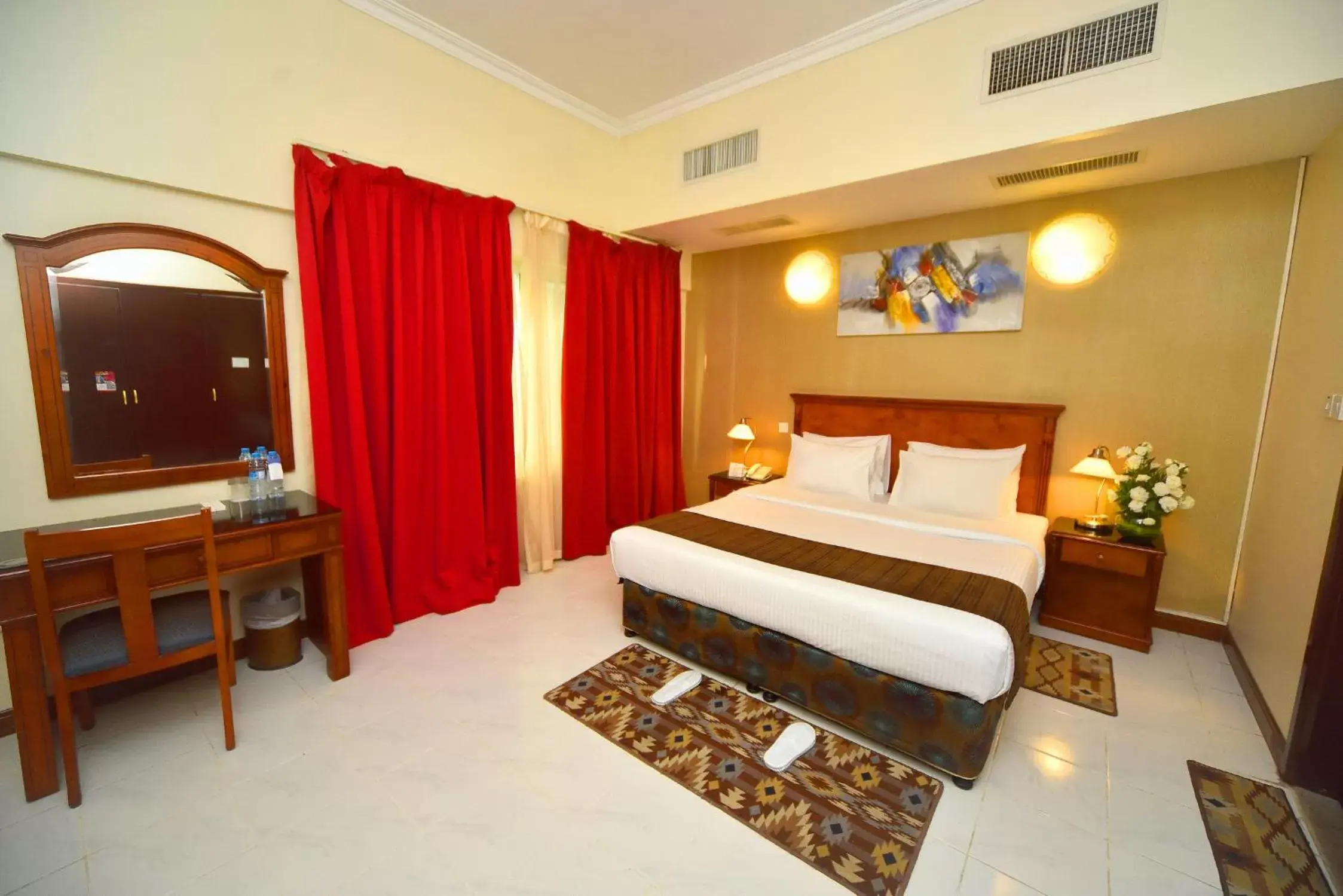 Photo of the whole room, Bed in Nejoum Al Emarat