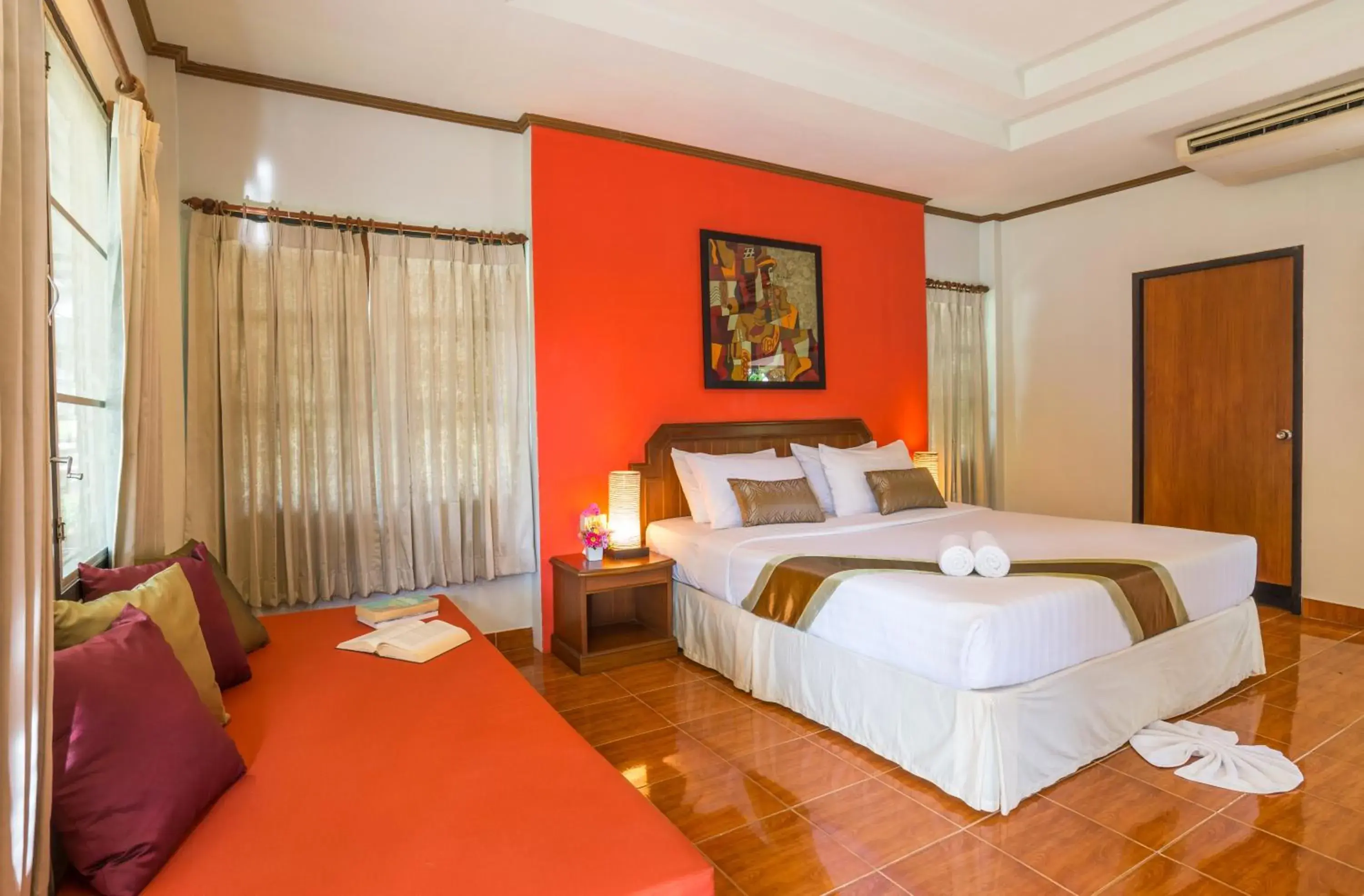 Bed in Lanta Manda Resort SHA Plus