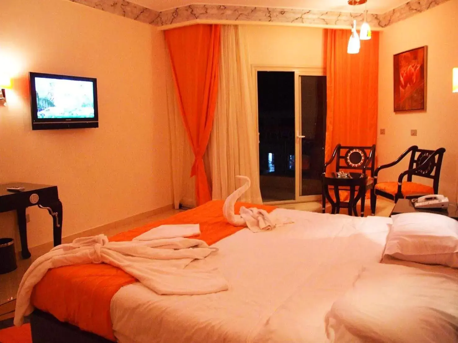 TV and multimedia, Bed in Sphinx Aqua Park Beach Resort