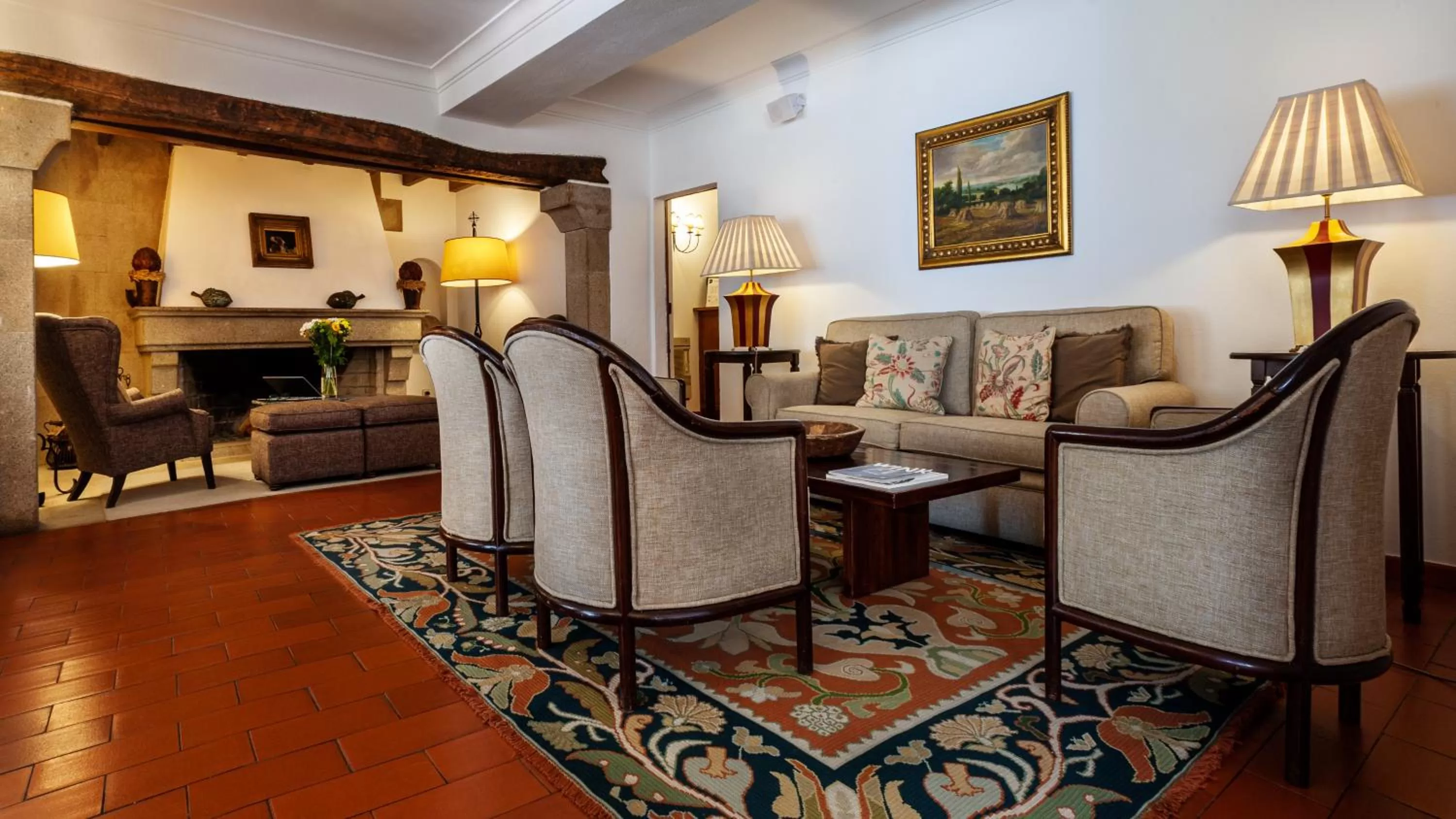 Communal lounge/ TV room in Pousada de Marvao