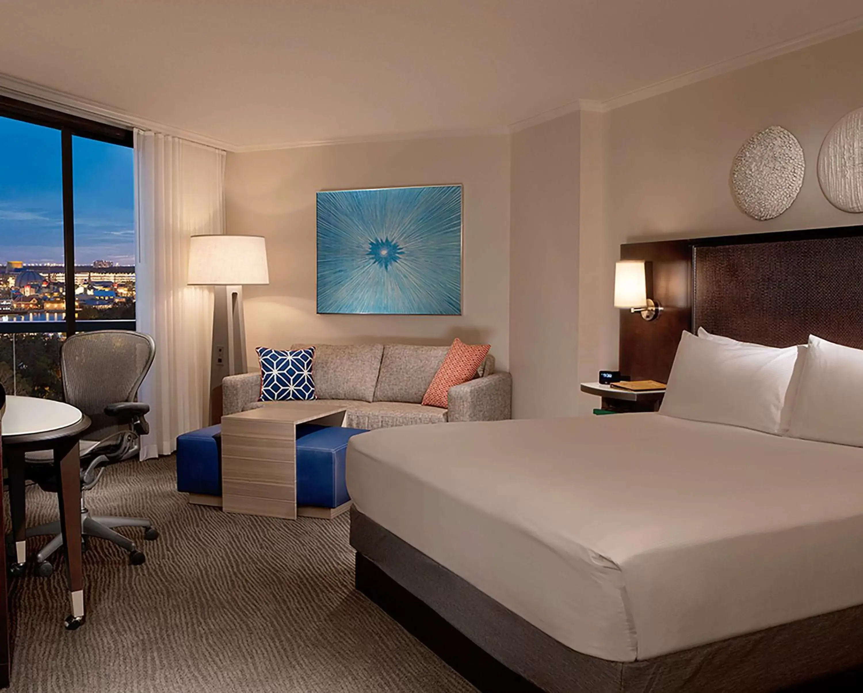 Living room in Hilton Orlando Buena Vista Palace - Disney Springs Area