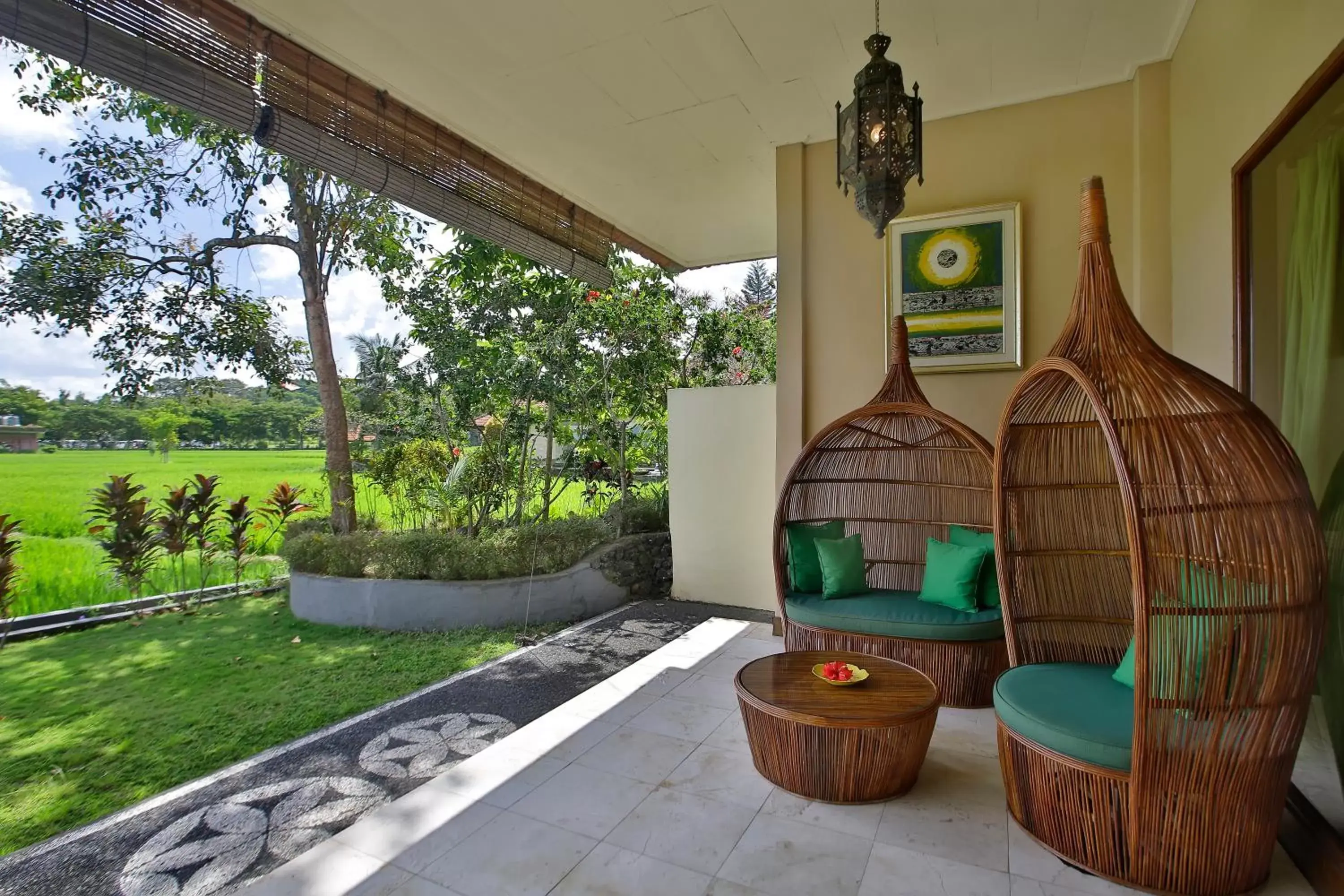 Balcony/Terrace in Green Field Hotel and Restaurant