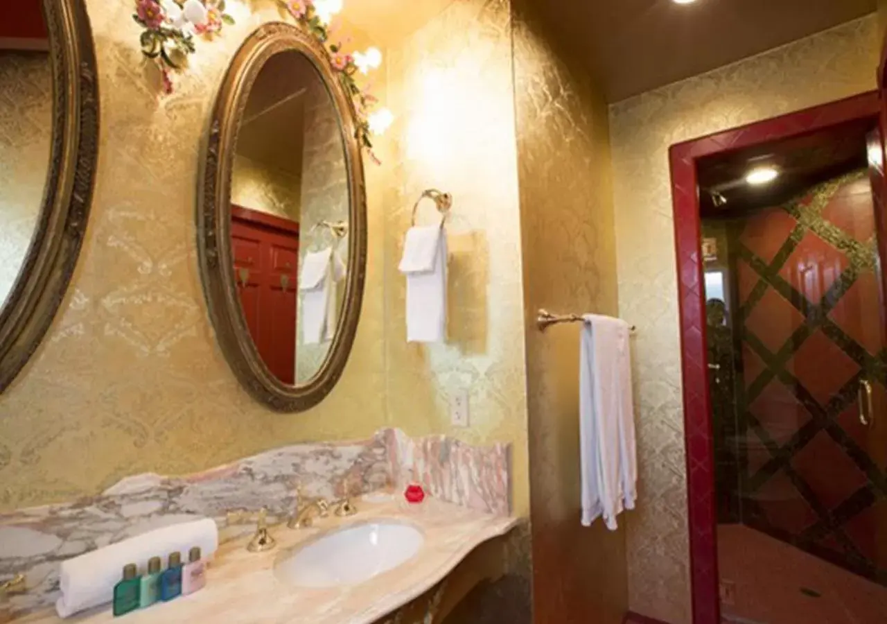 Bathroom in Madonna Inn