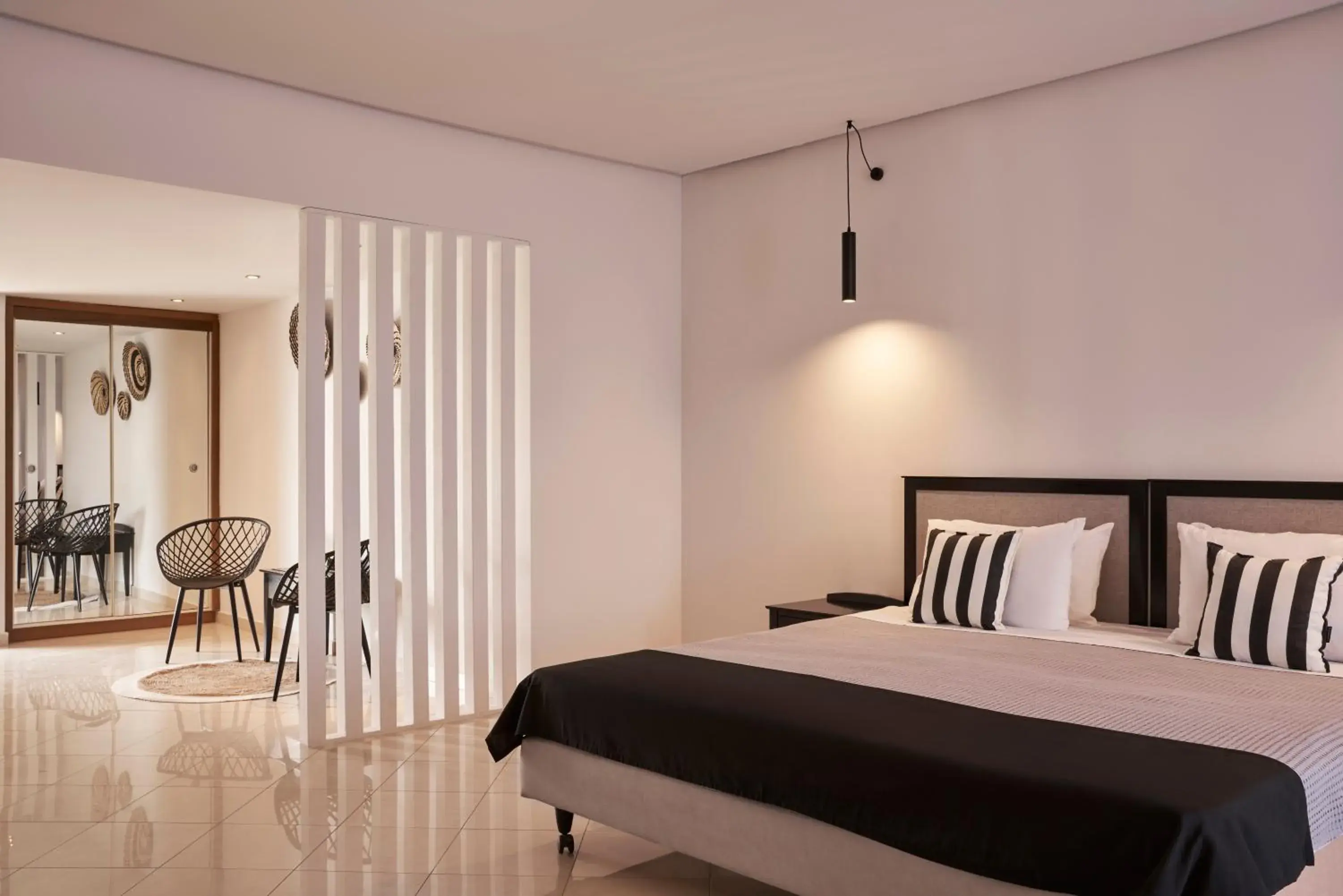 Bedroom, Bed in Xenia Poros Image Hotel