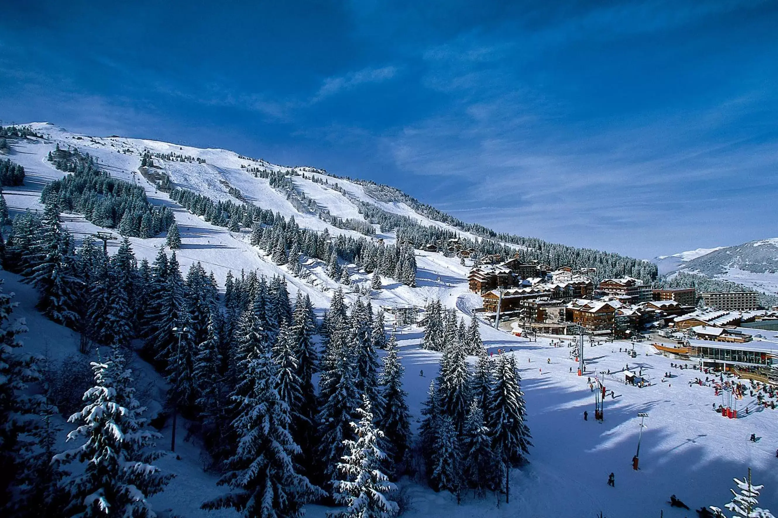 Natural landscape, Winter in White 1921 Courchevel