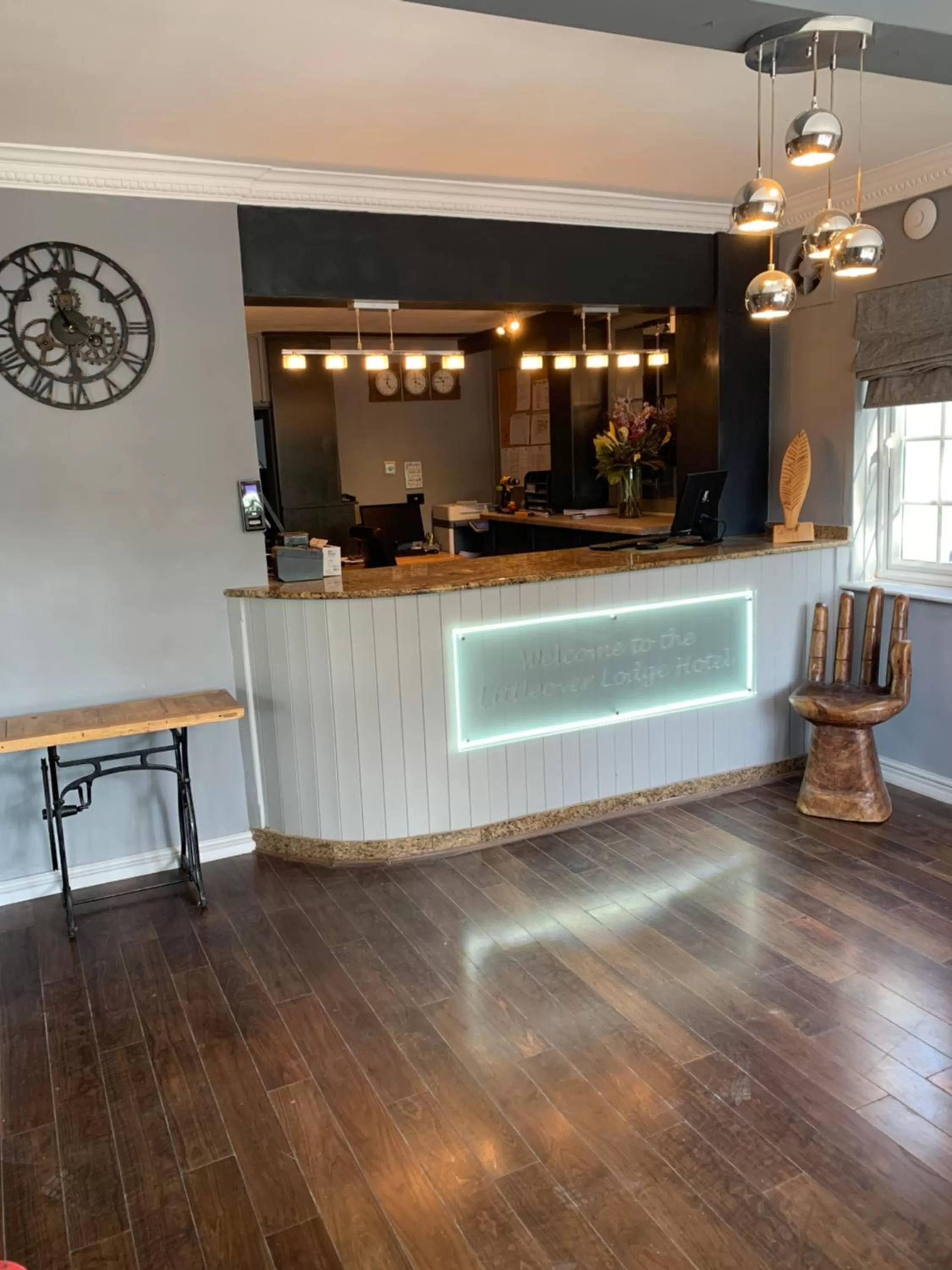 Lobby or reception in Littleover Lodge Hotel