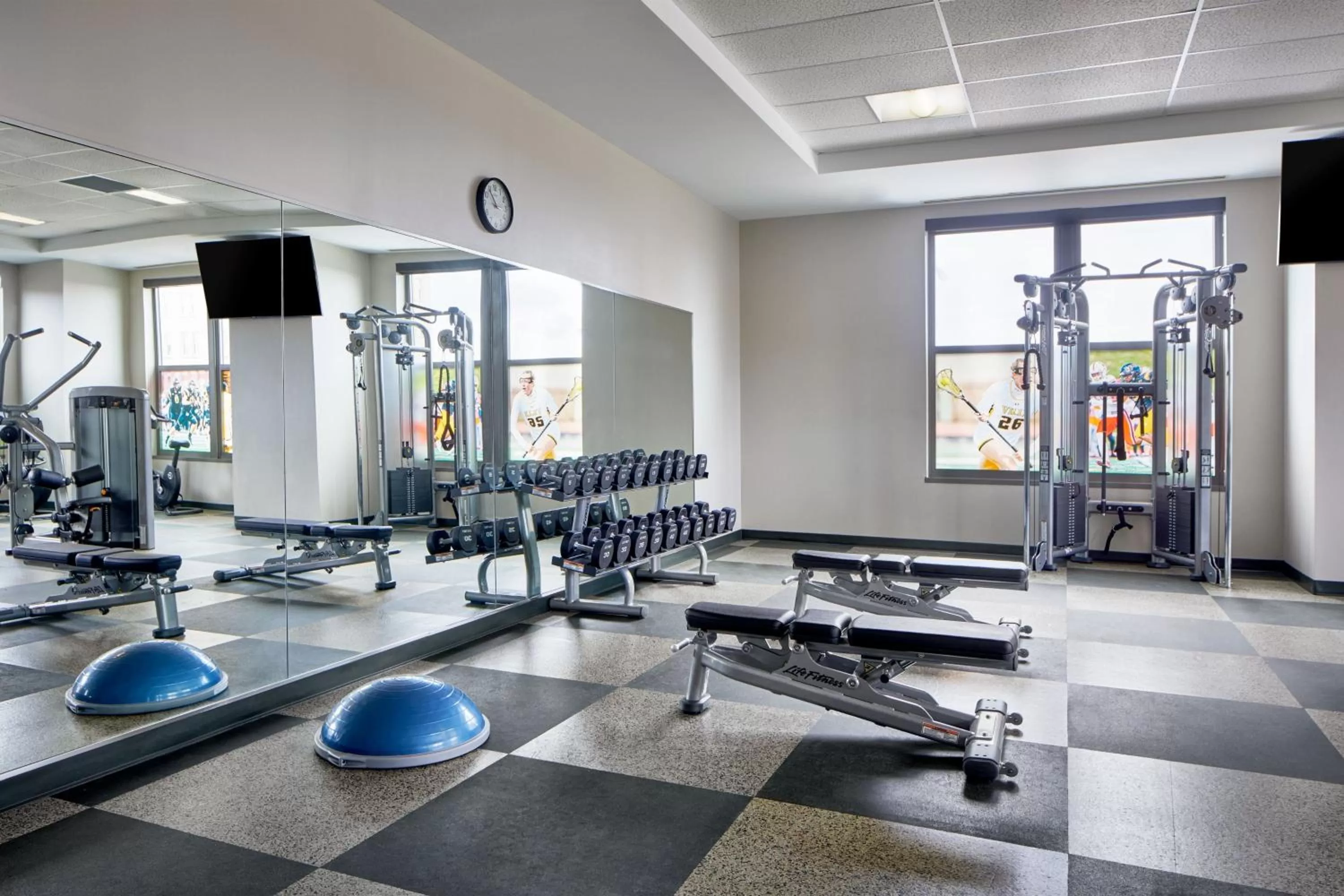 Fitness centre/facilities in Lancaster Marriott at Penn Square