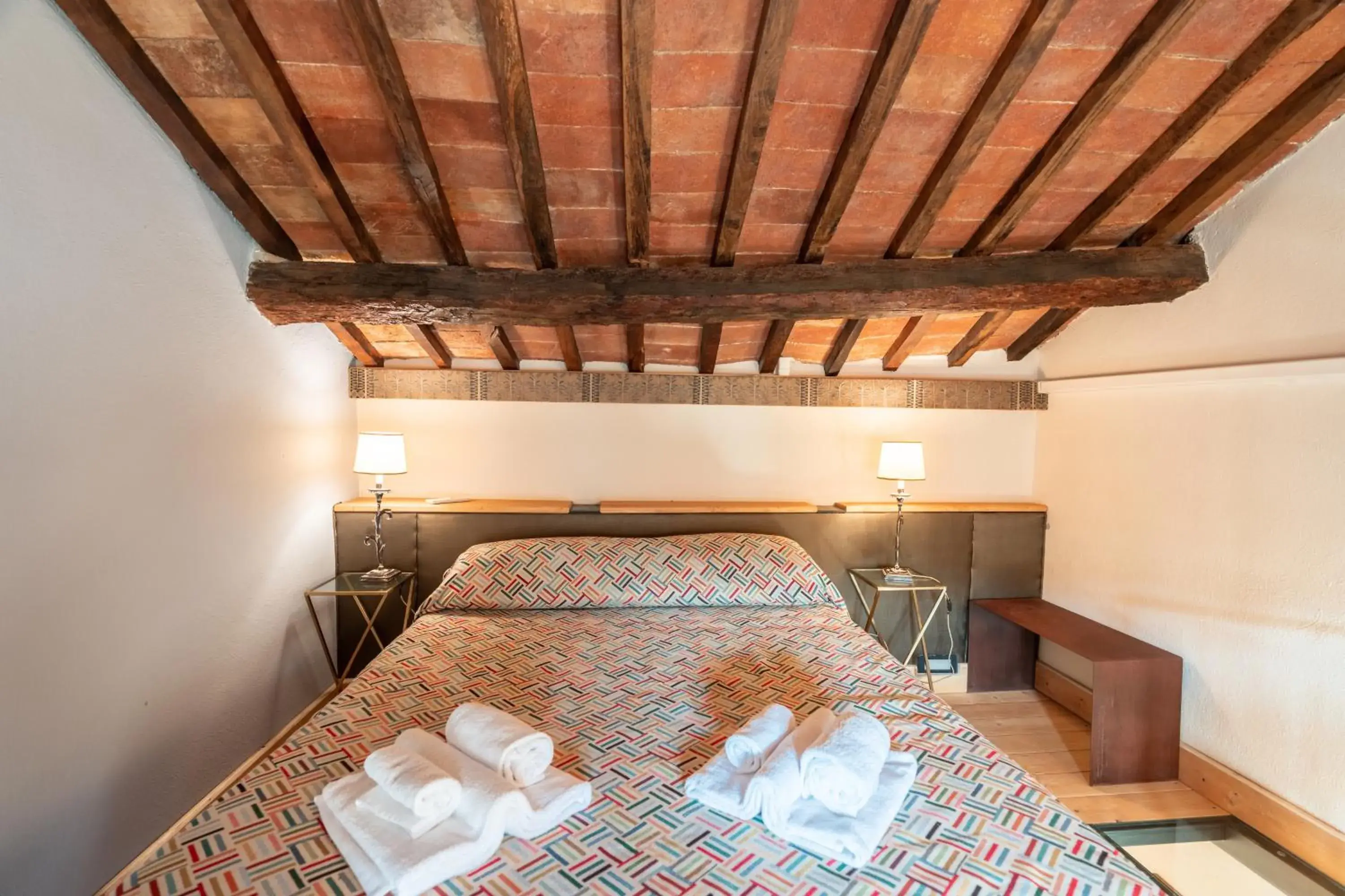 Bed in Hotel Della Fortezza