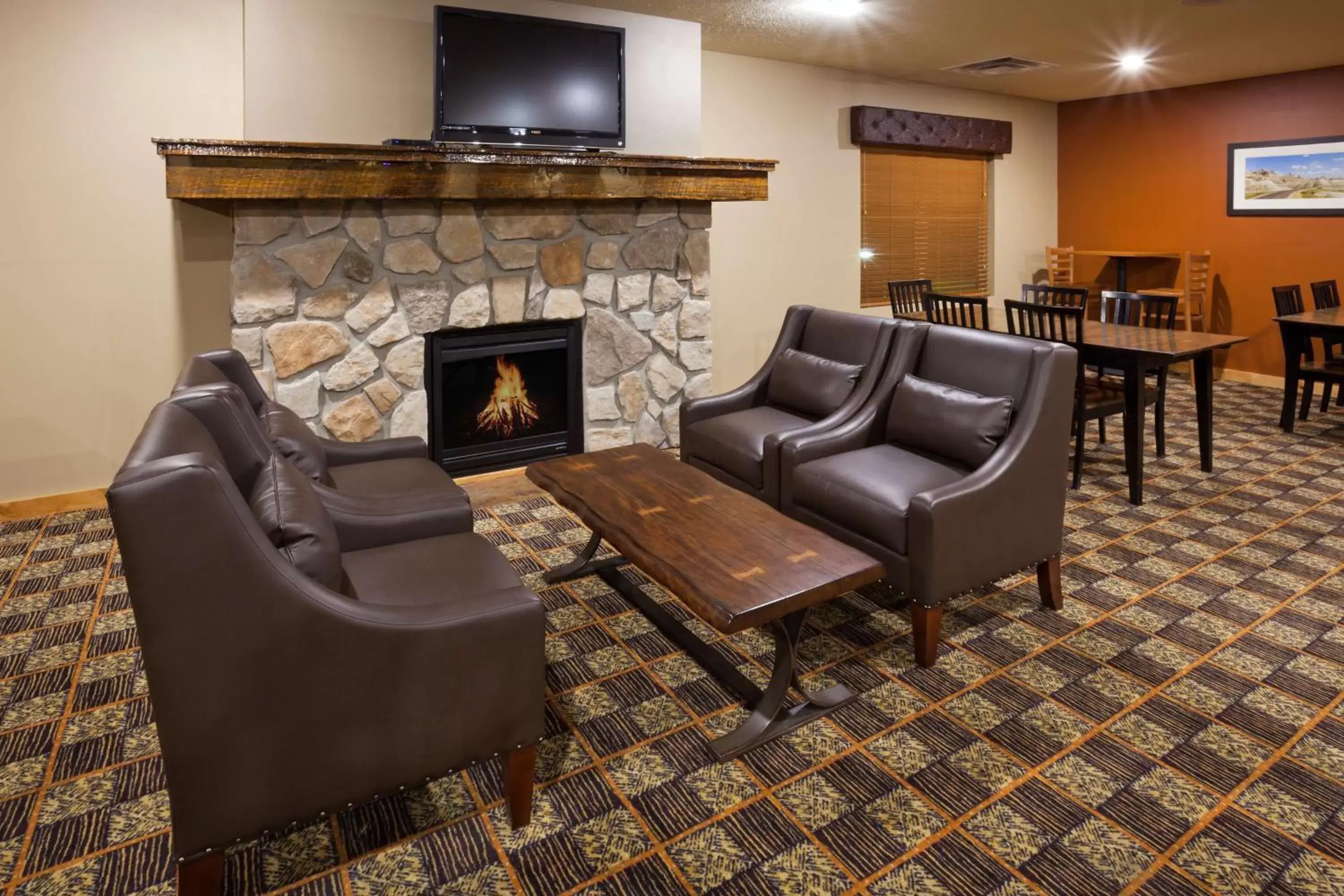 Lobby or reception, Seating Area in AmericInn by Wyndham Fargo Medical Center