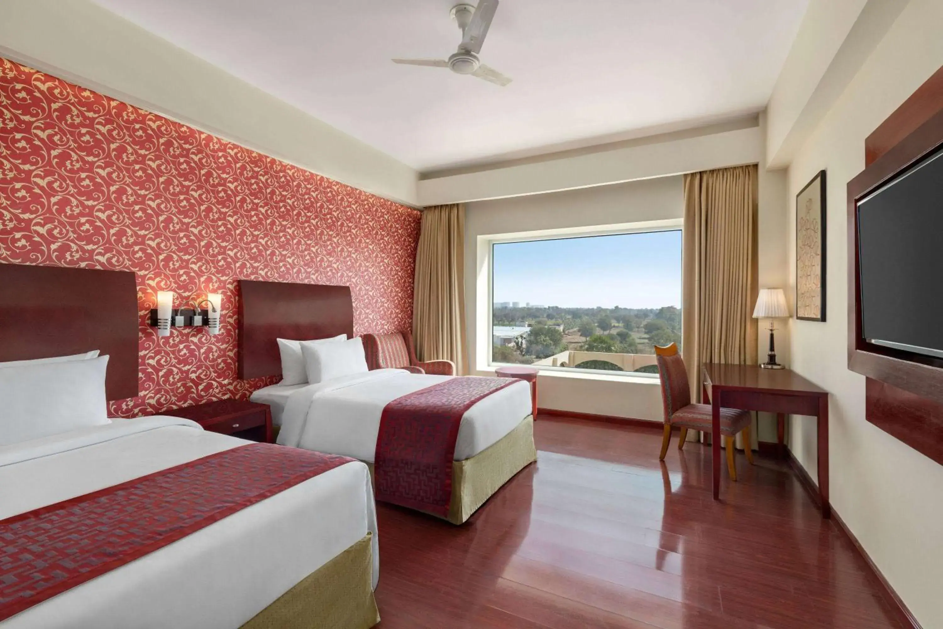 Photo of the whole room, Bed in Ramada by Wyndham Jaipur Jaisinghpura Photo of the whole room, Bed in Ramada by Wyndham Jaipur Jaisinghpura