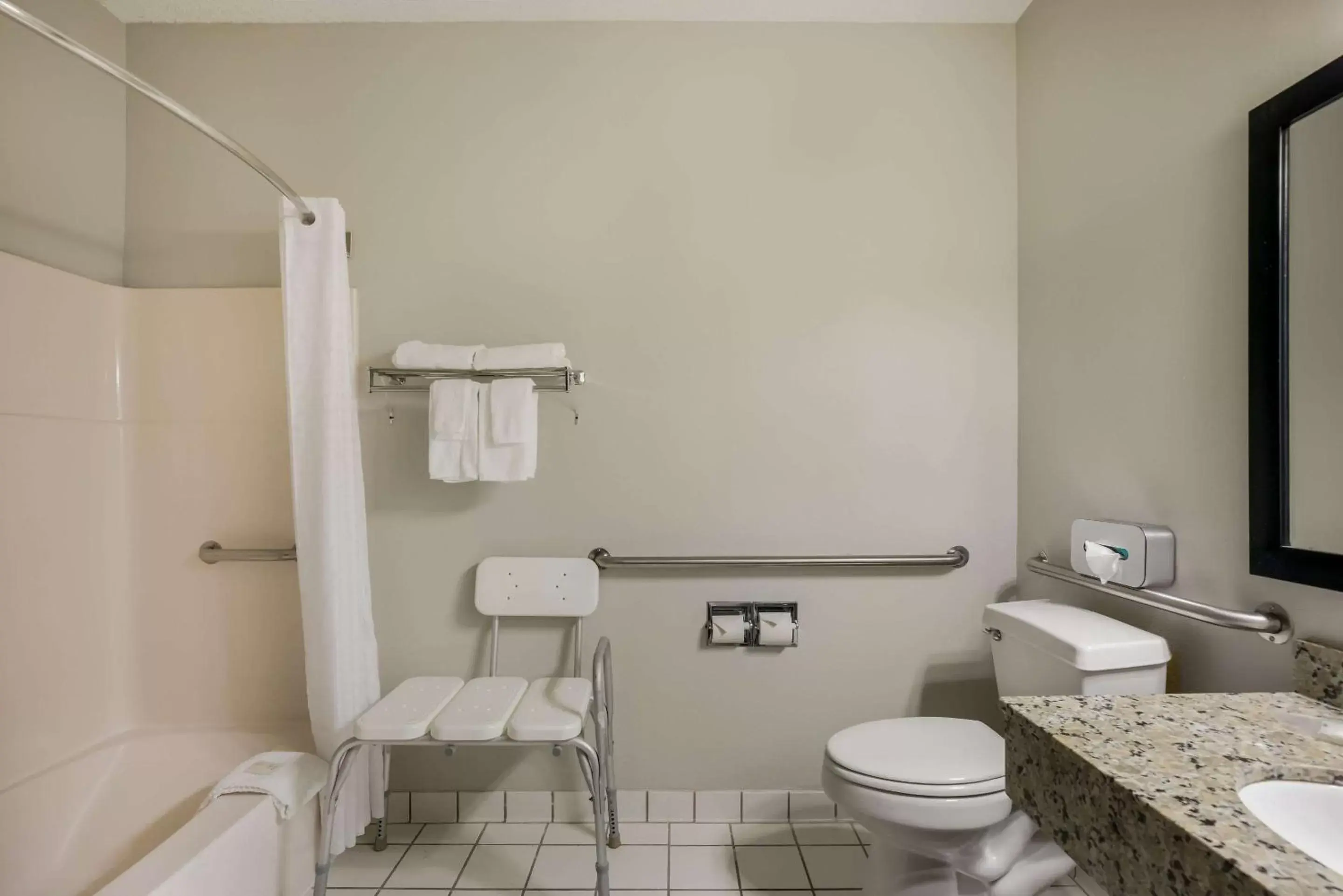 Bedroom, Bathroom in MainStay Suites Joliet I-55
