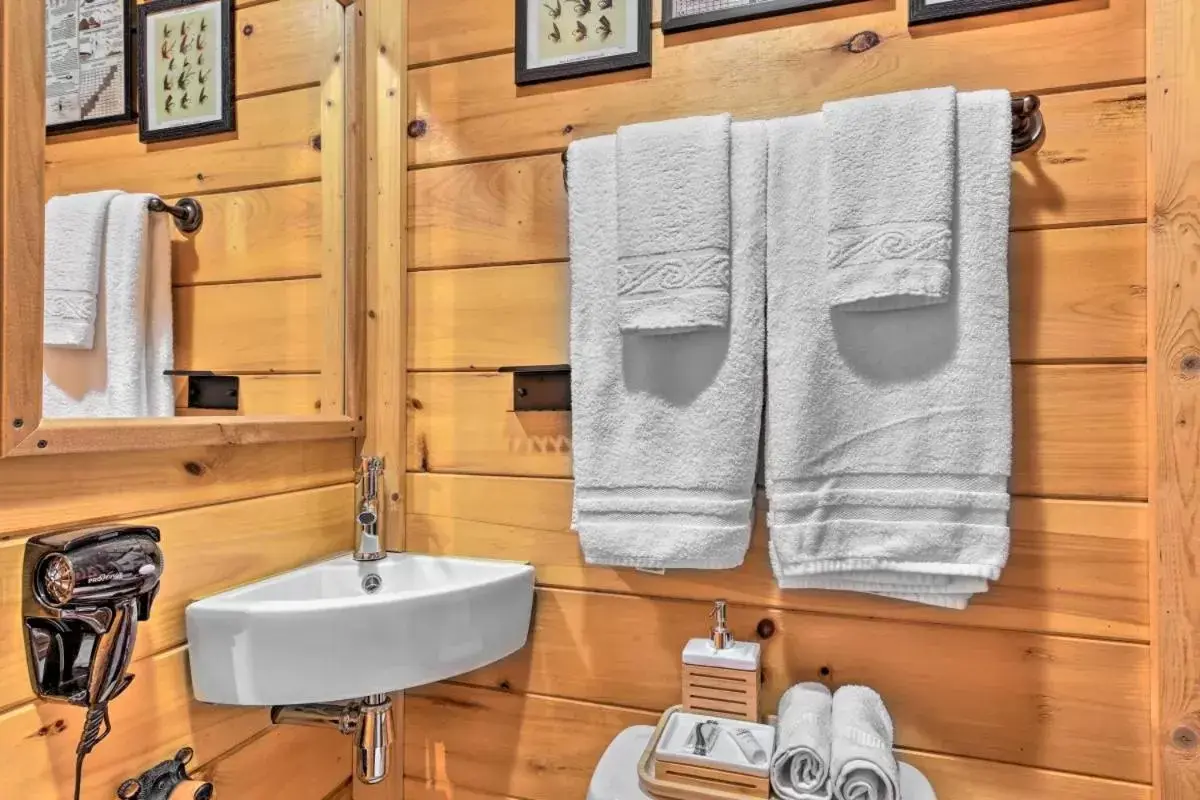 Bathroom in The Lodge Nantahala River