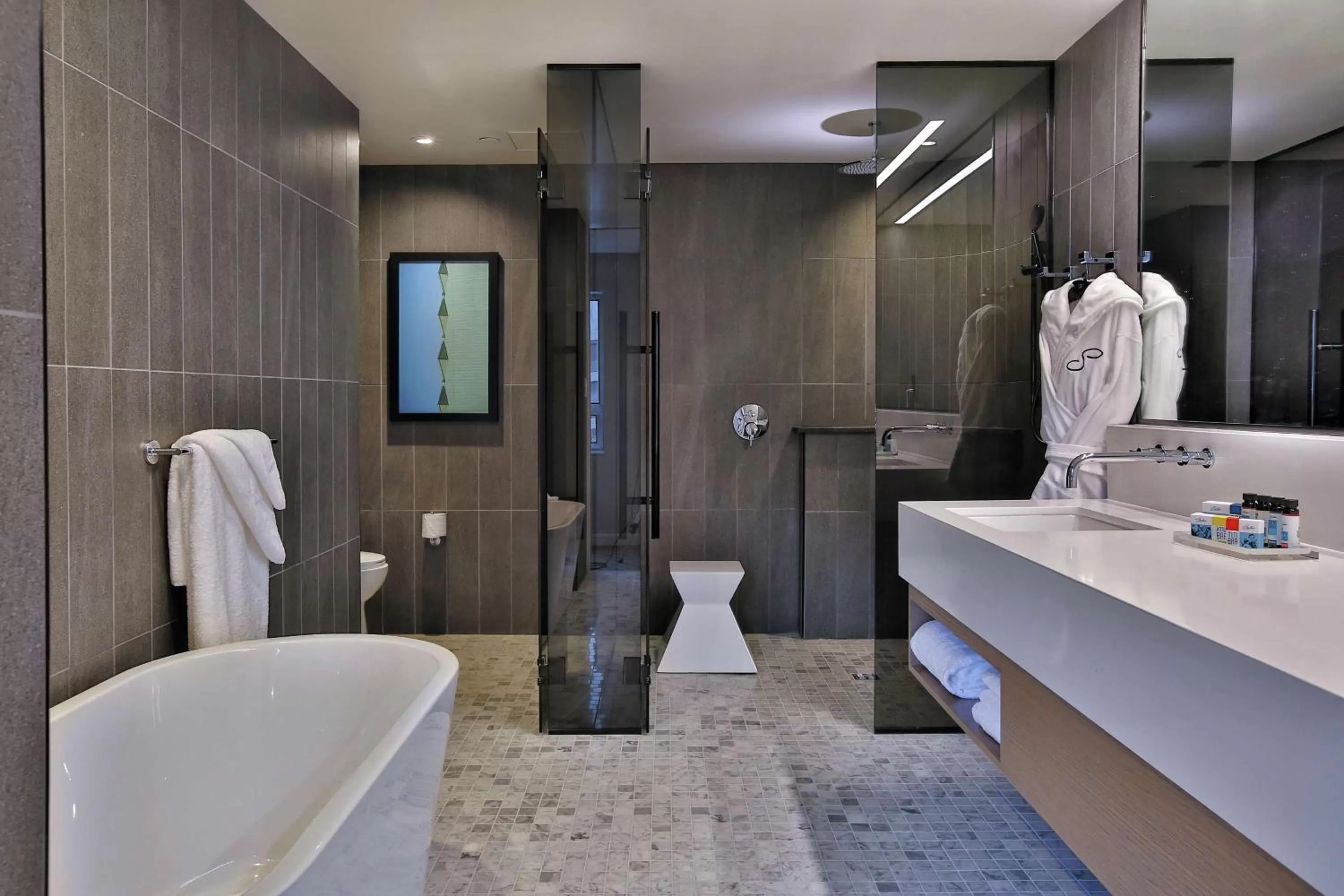 Bathroom in The Statler Dallas, Curio Collection By Hilton