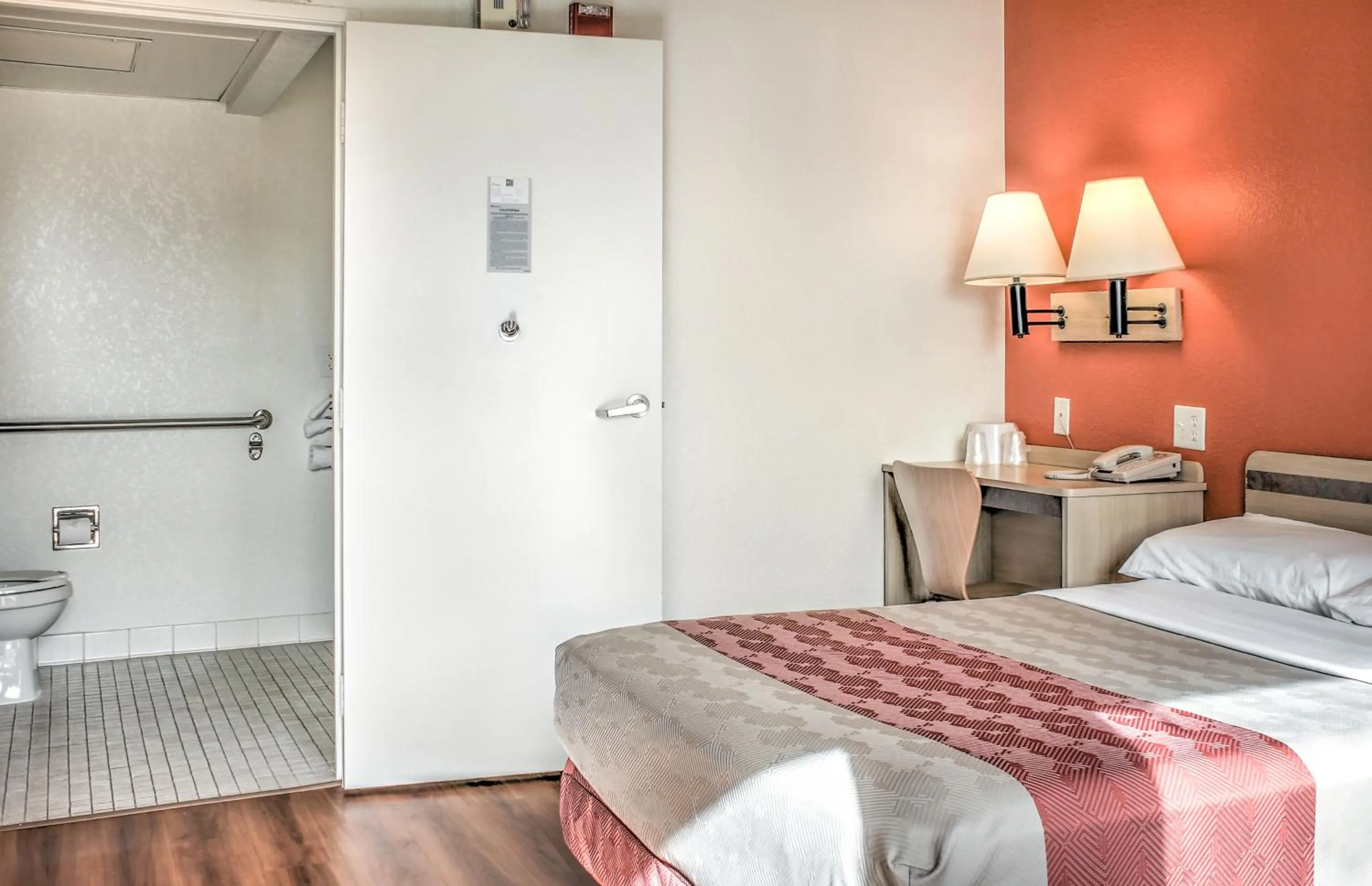 Bedroom, Bed in Motel 6-Mojave, CA