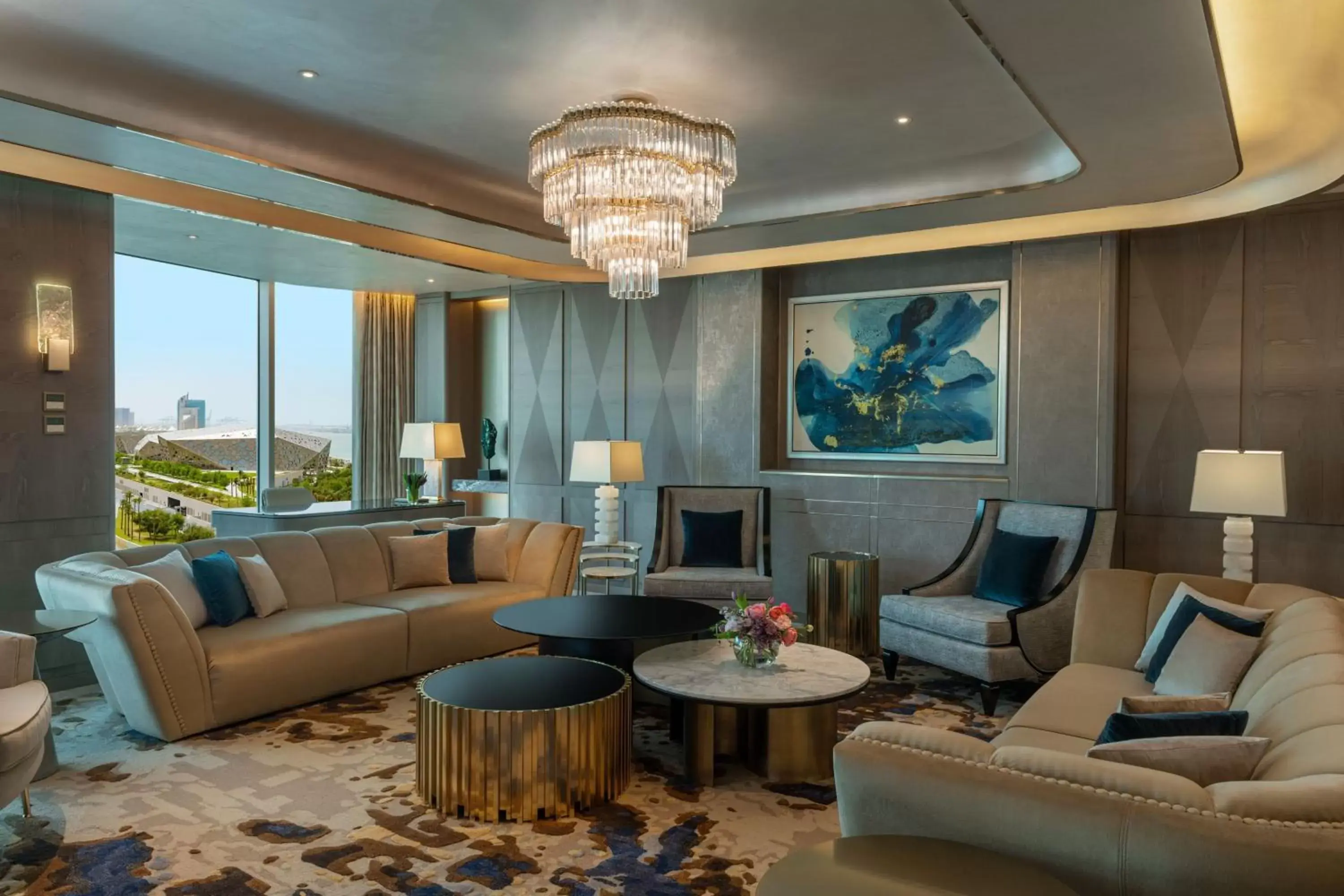 Living room, Seating Area in The St Regis Kuwait