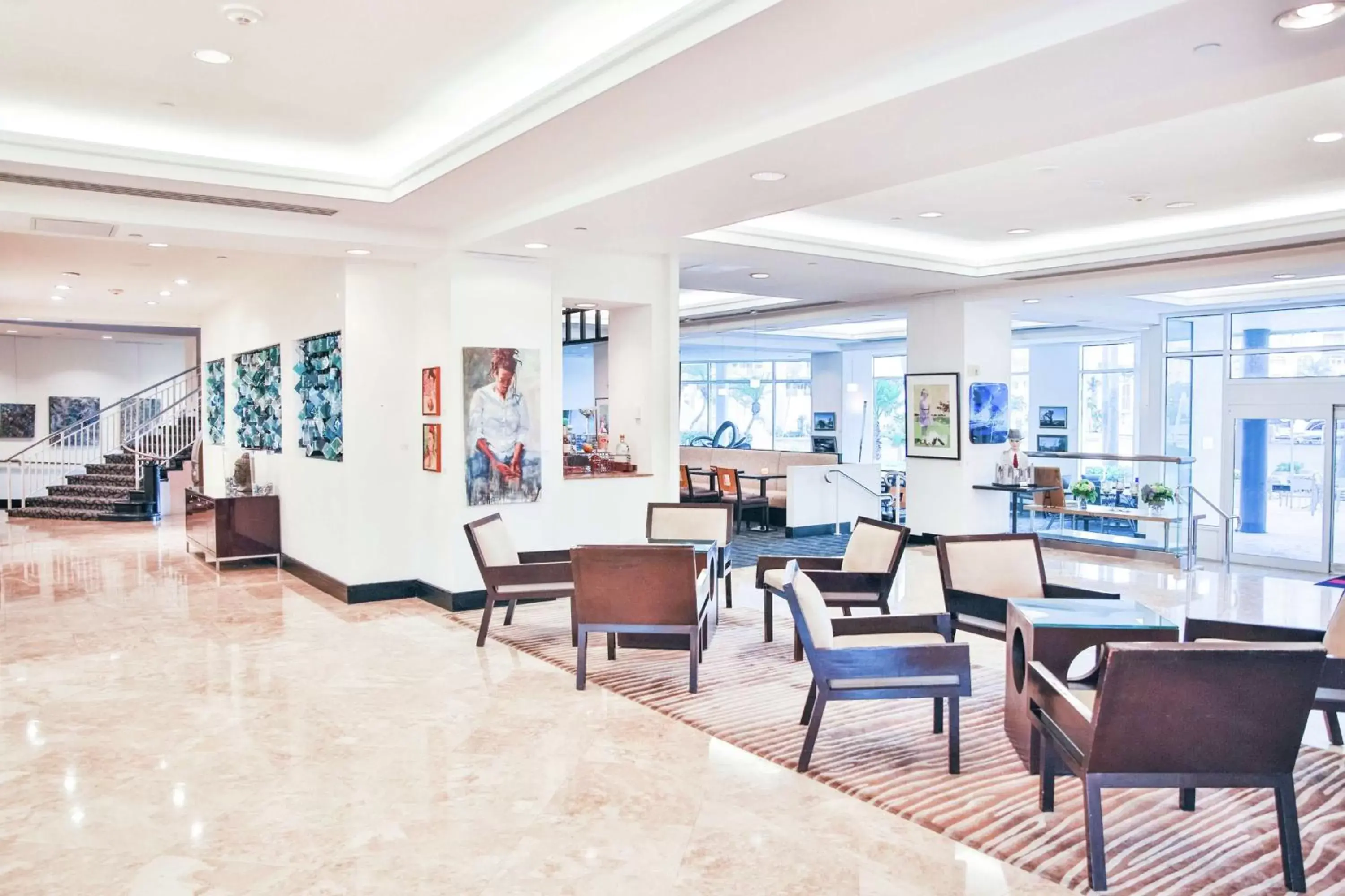 Lobby or reception in GALLERYone - a DoubleTree Suites by Hilton Hotel