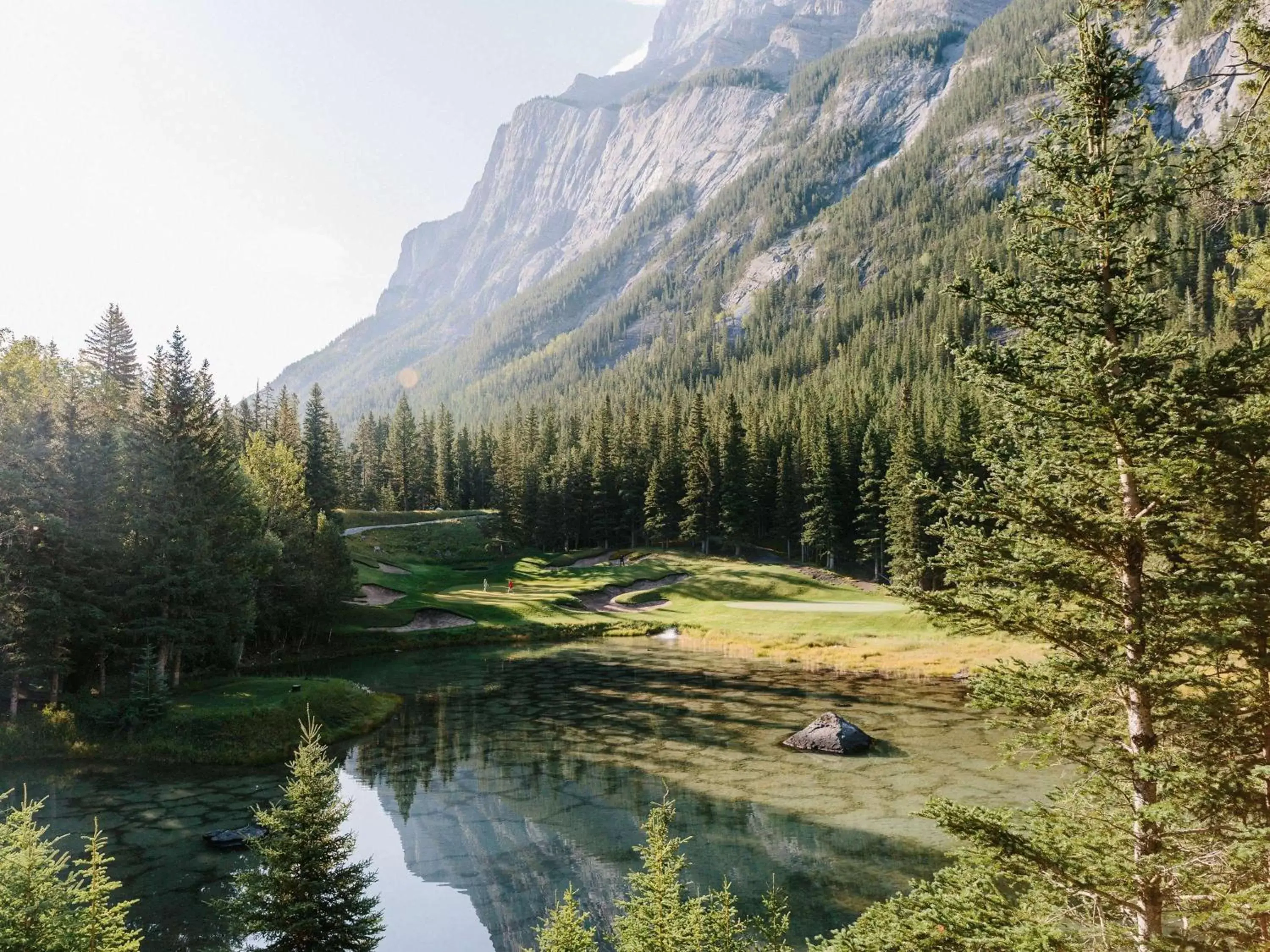 Golfcourse in Fairmont Banff Springs