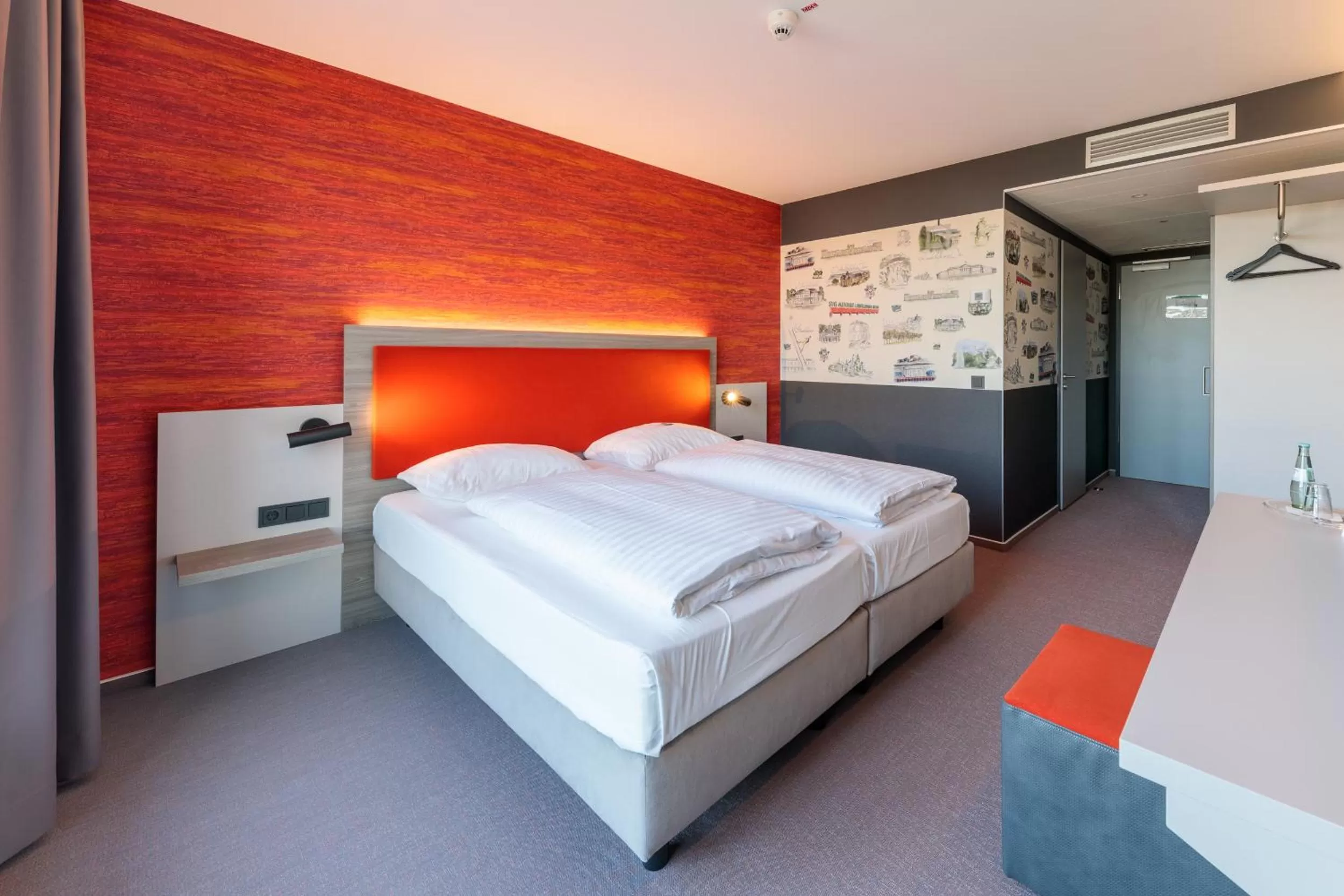 Bed in Hotel am Rüssel