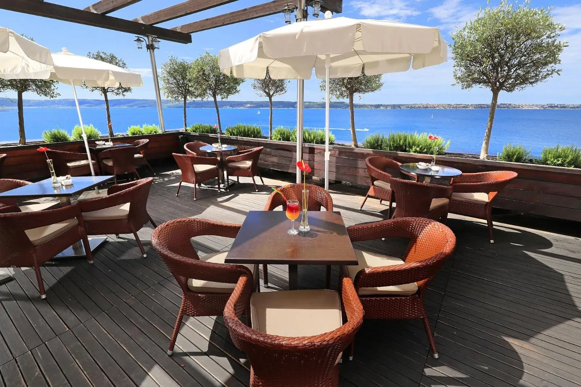 Balcony/Terrace, Restaurant/Places to Eat in Grand Hotel Bernardin