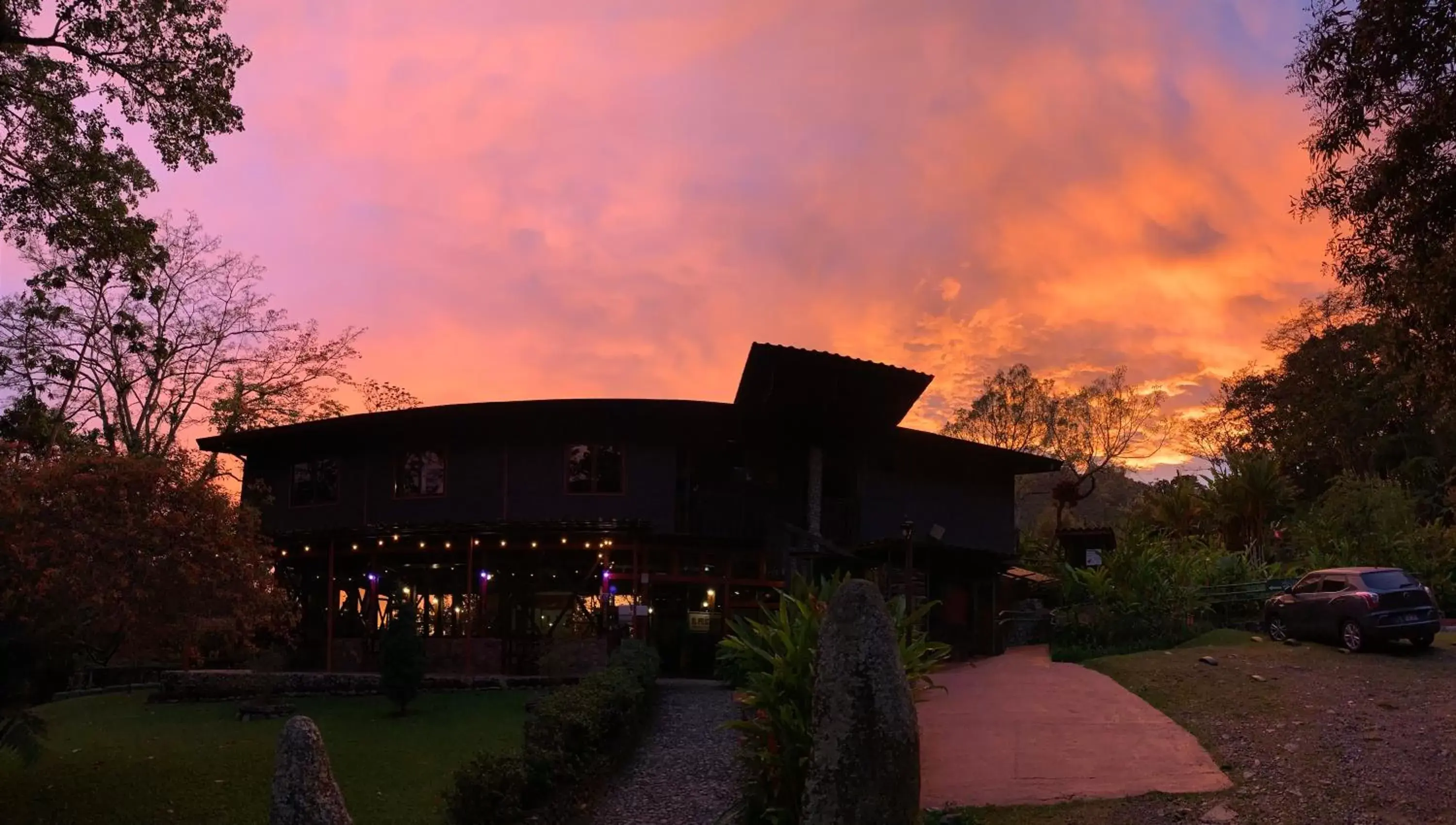 Sunset, Property Building in Hotel de Montaña El Pelicano