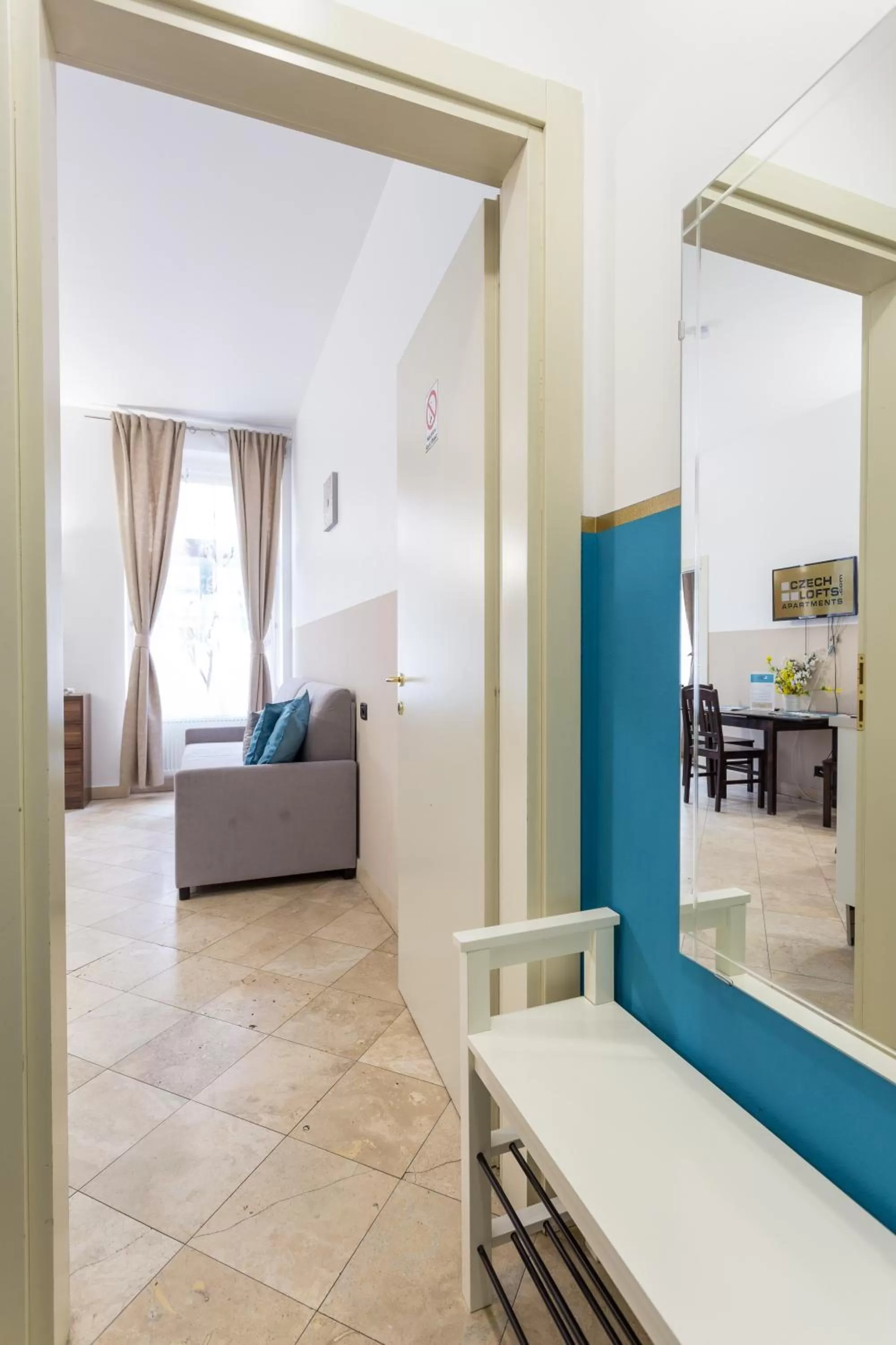 Living room, Seating Area in Legerova 33 Apartments