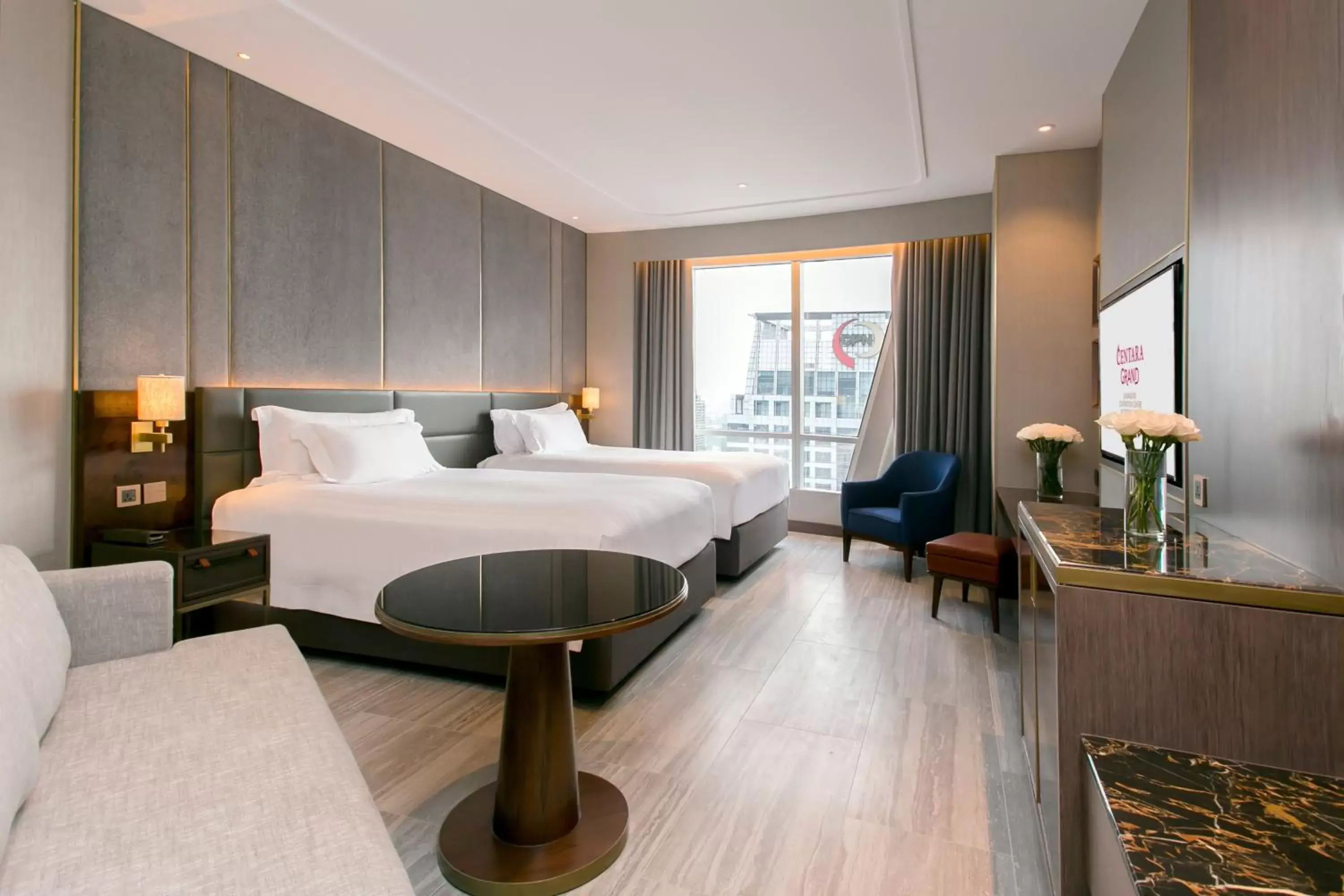 Photo of the whole room, Bed in Centara Grand At CentralWorld