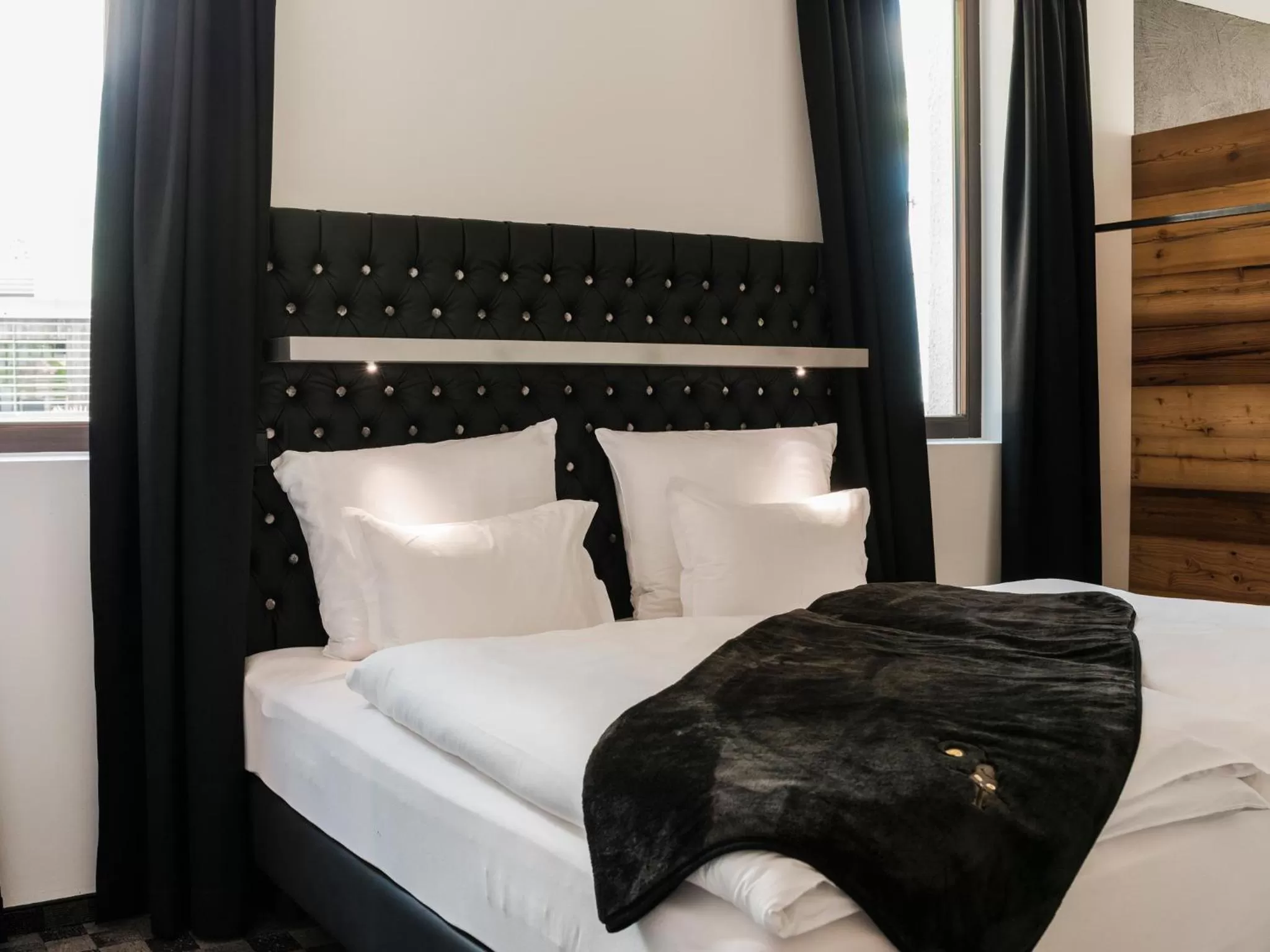 Bed in Garni Hotel Katzenthalerhof