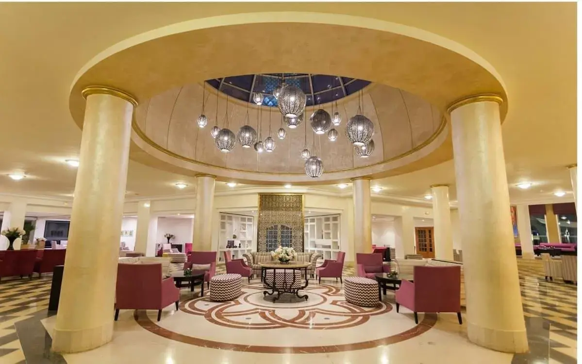 Lobby or reception, Restaurant/Places to Eat in Hotel Marhaba Club
