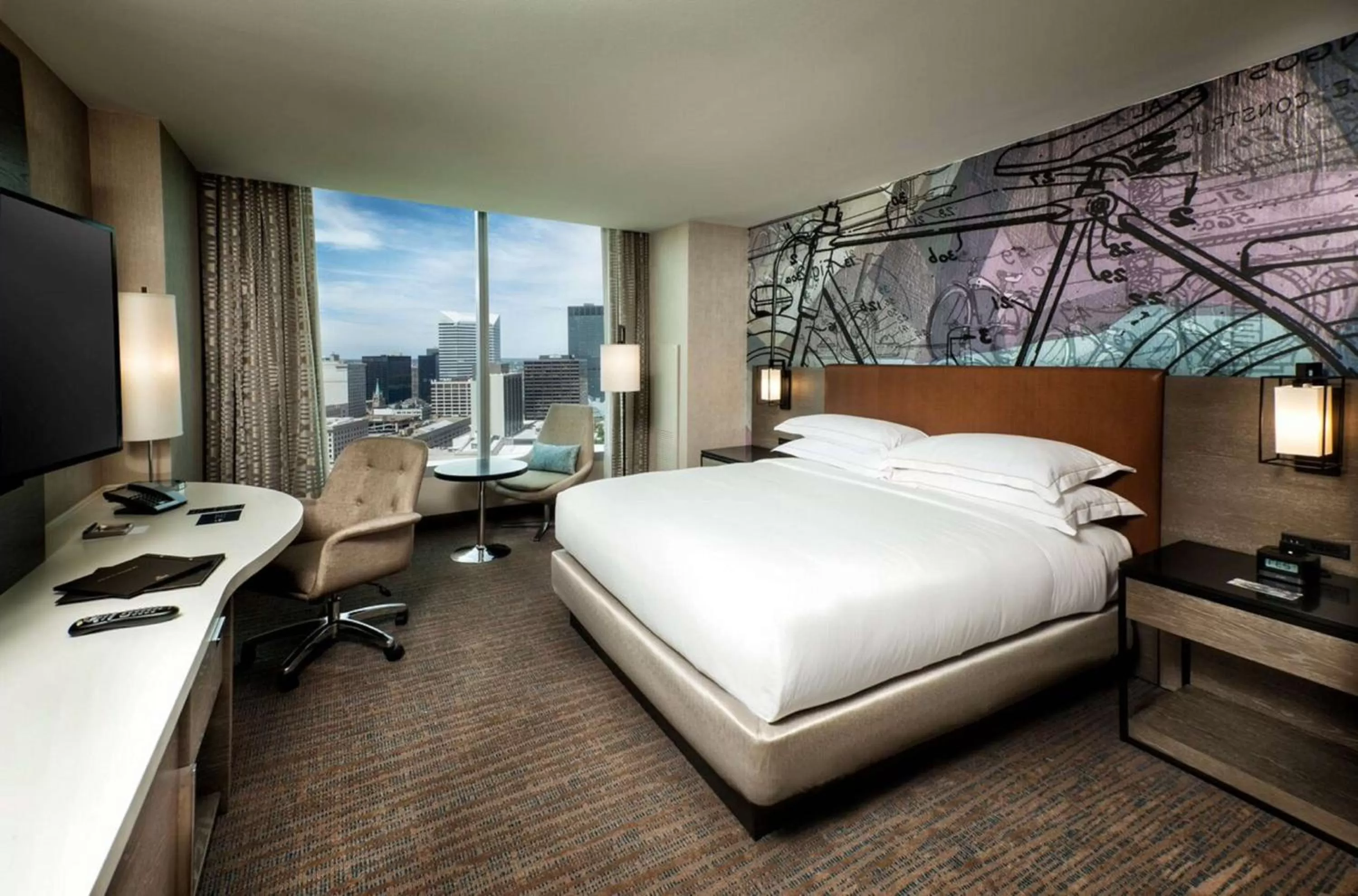 Bedroom, Bed in Hilton Cleveland Downtown