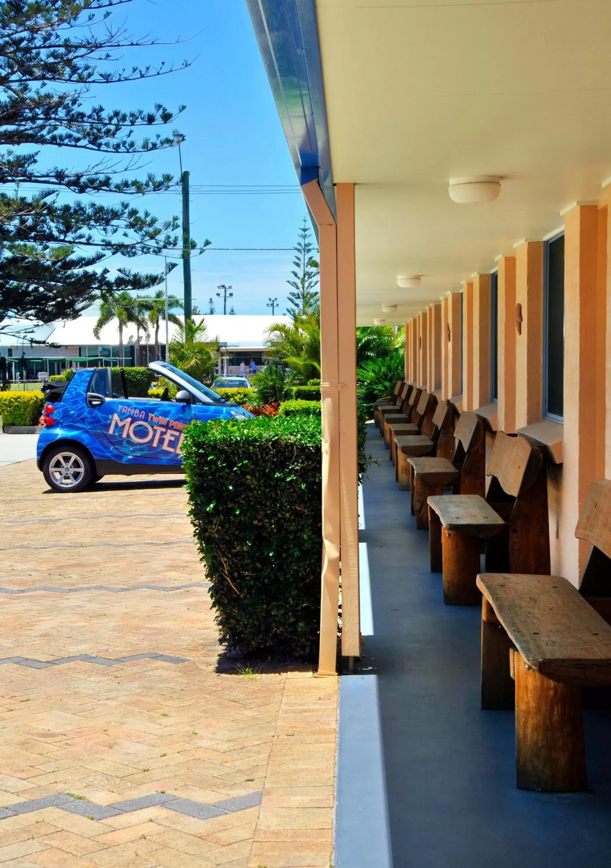 Seating area in Yamba Twin Pines Motel