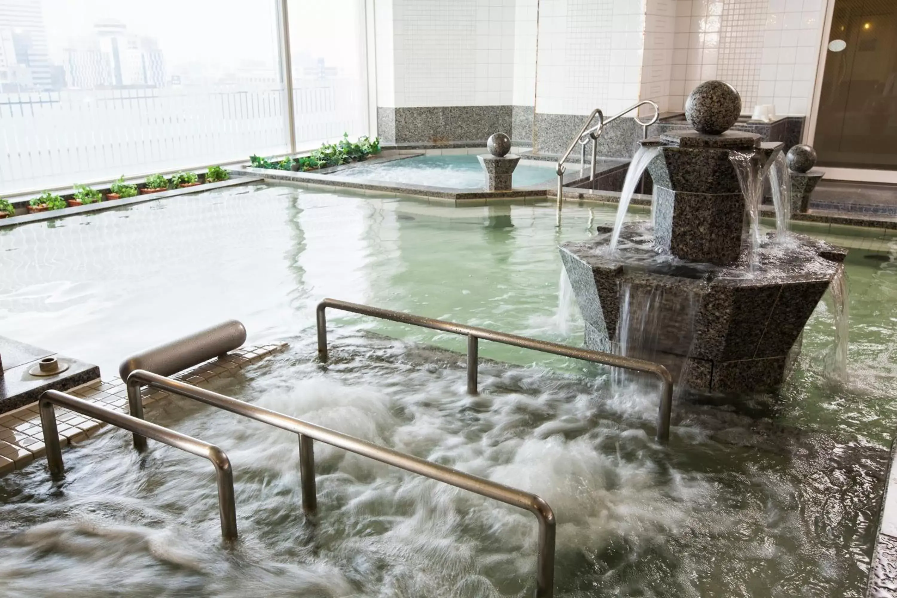 Hot Spring Bath, Swimming Pool in Hotel Monterey Edelhof Sapporo