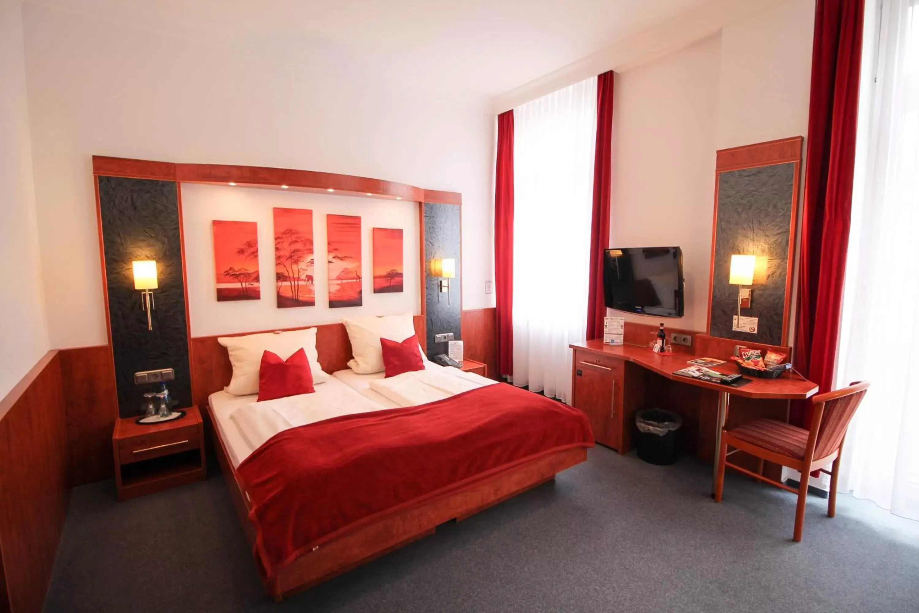 Bed in Hotel West an der Bockenheimer Warte