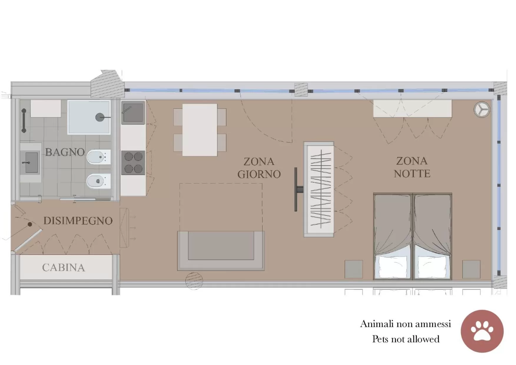 Floor plan in Aldeia Bianca Village