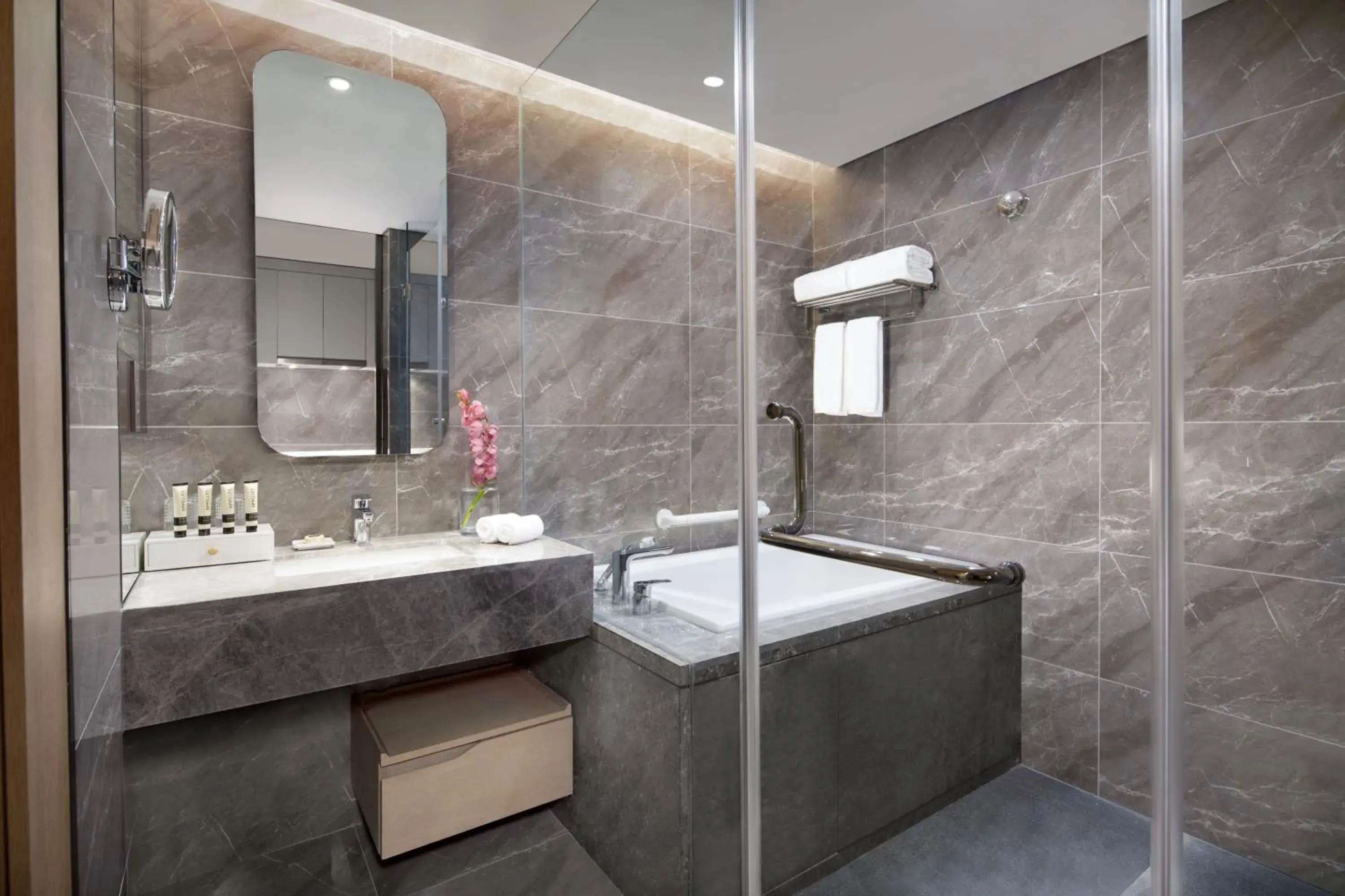 Shower, Bathroom in Somerset Zhongmao Changchun