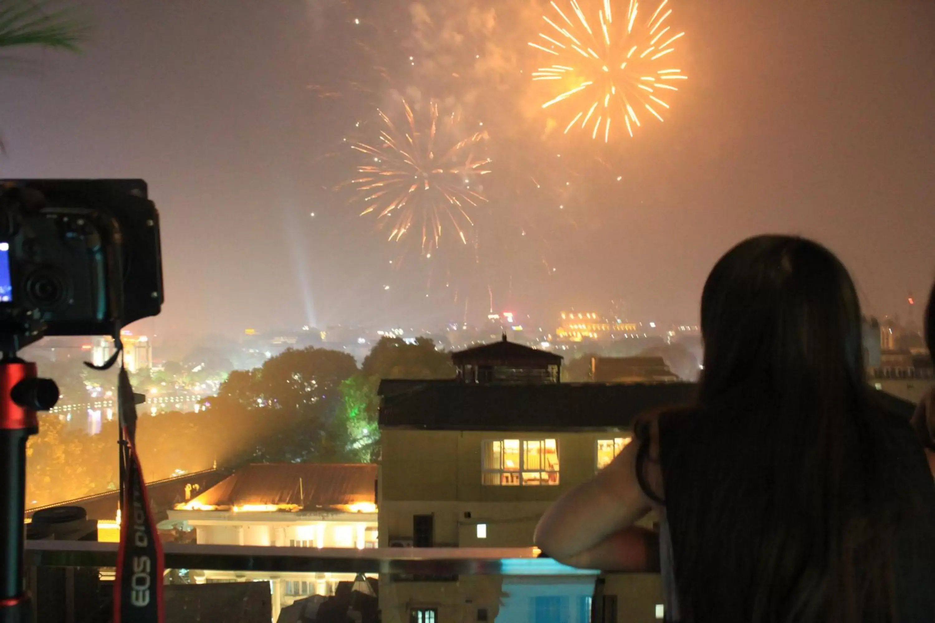 Bird's eye view in Golden Lotus Luxury Hotel