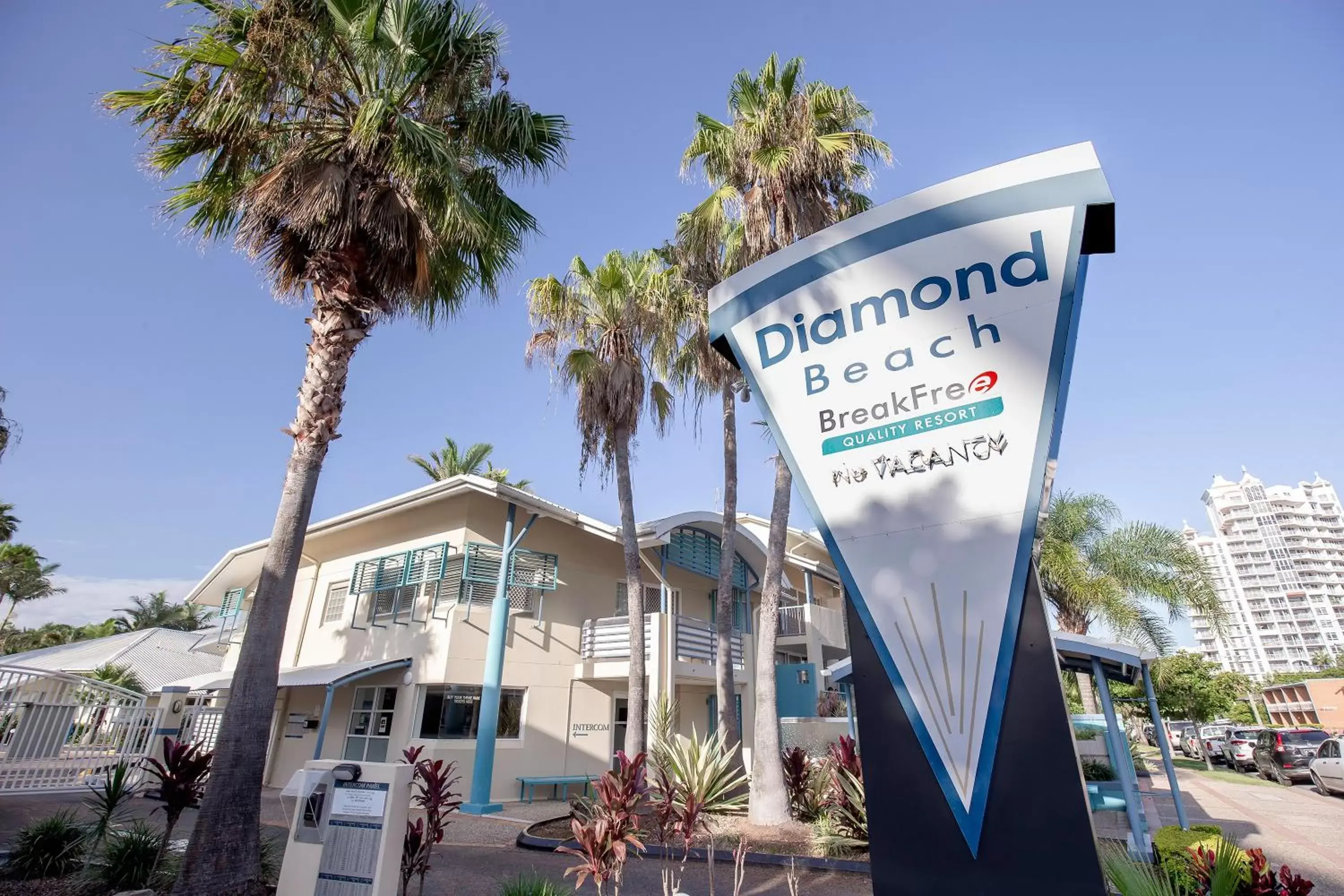 Facade/entrance, Property Logo/Sign in BreakFree Diamond Beach