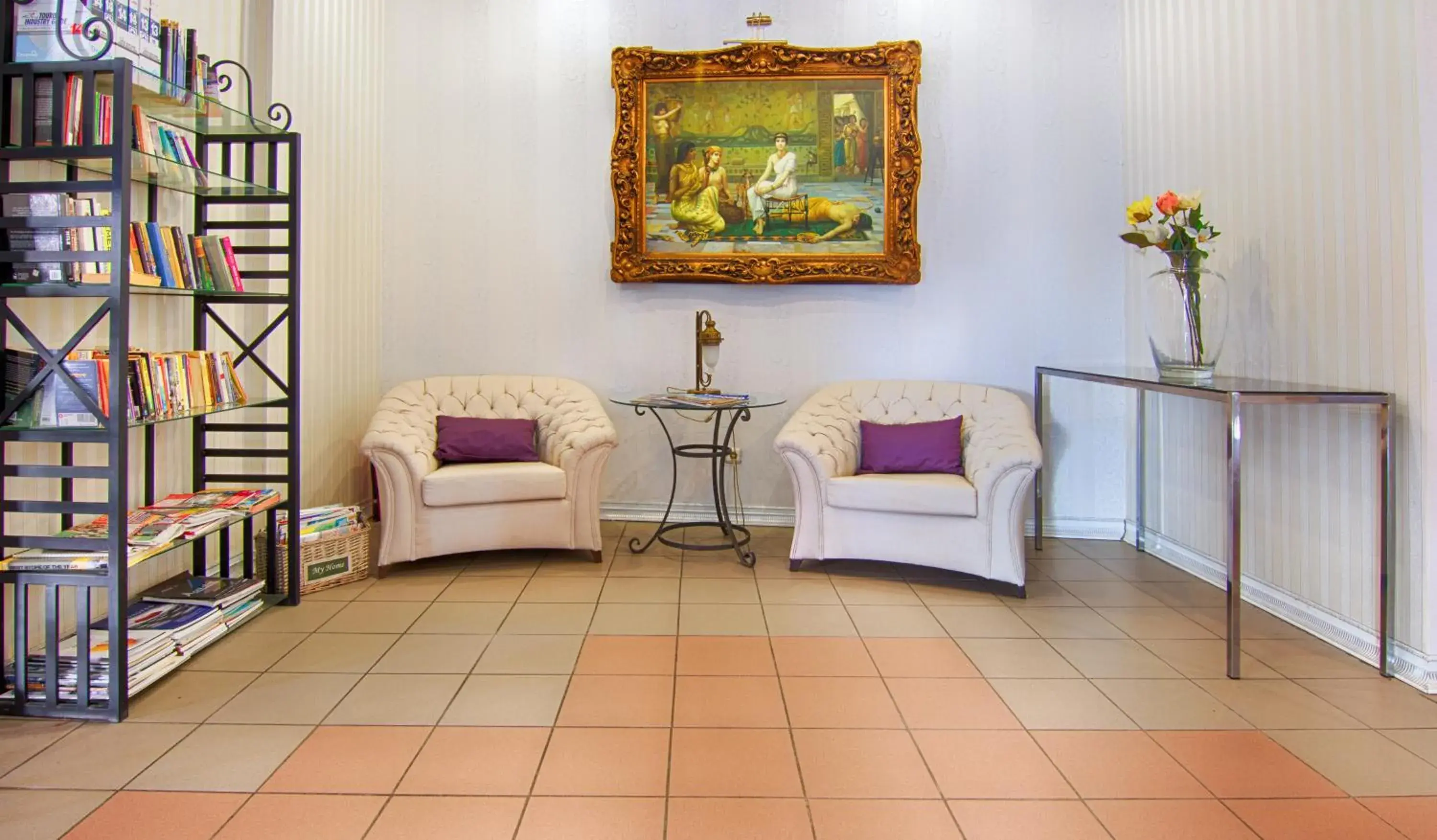 Library, Seating Area in Romance Beach Hotel