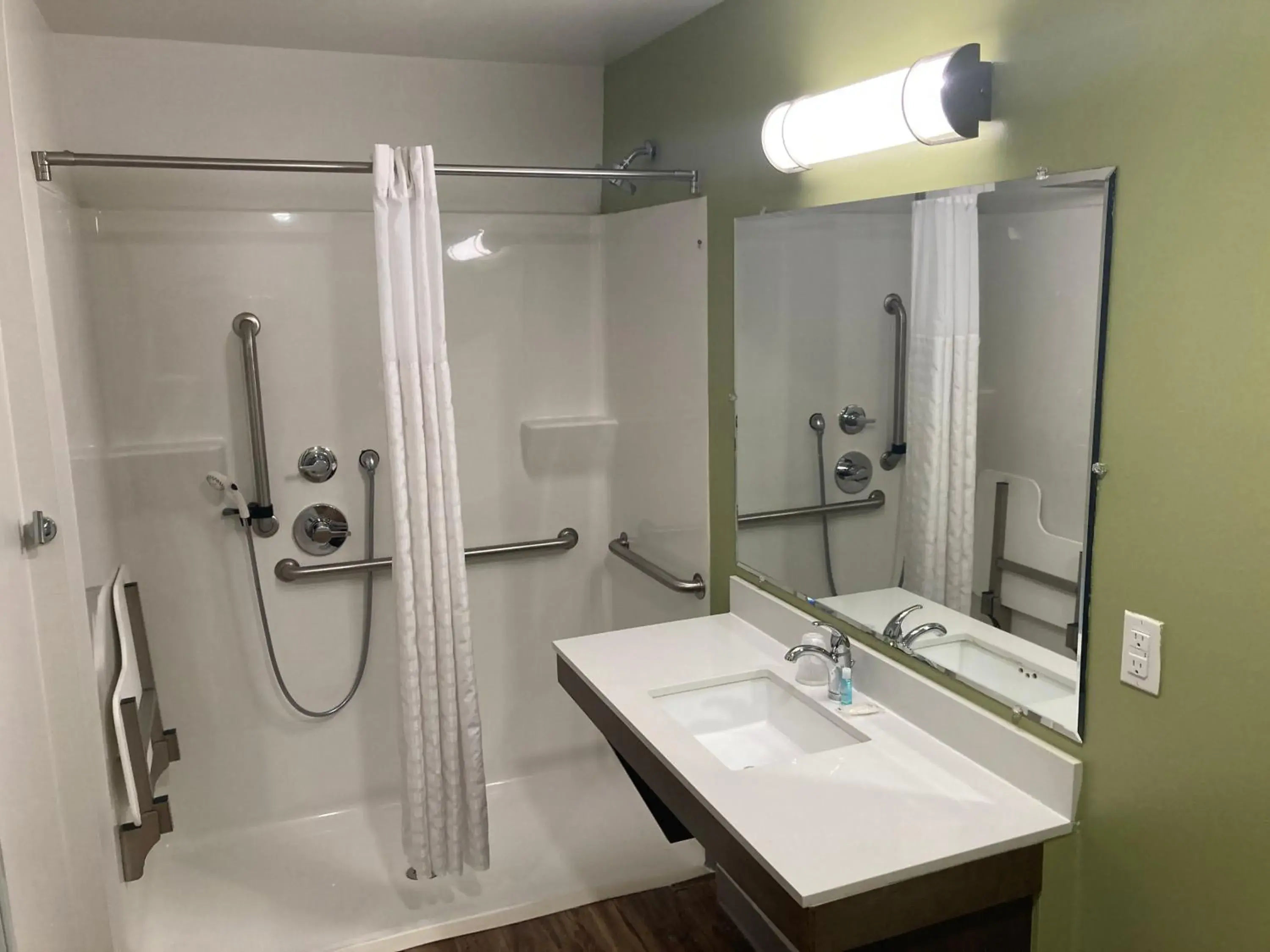 Shower, Bathroom in Woodspring Suites Cherry Hill