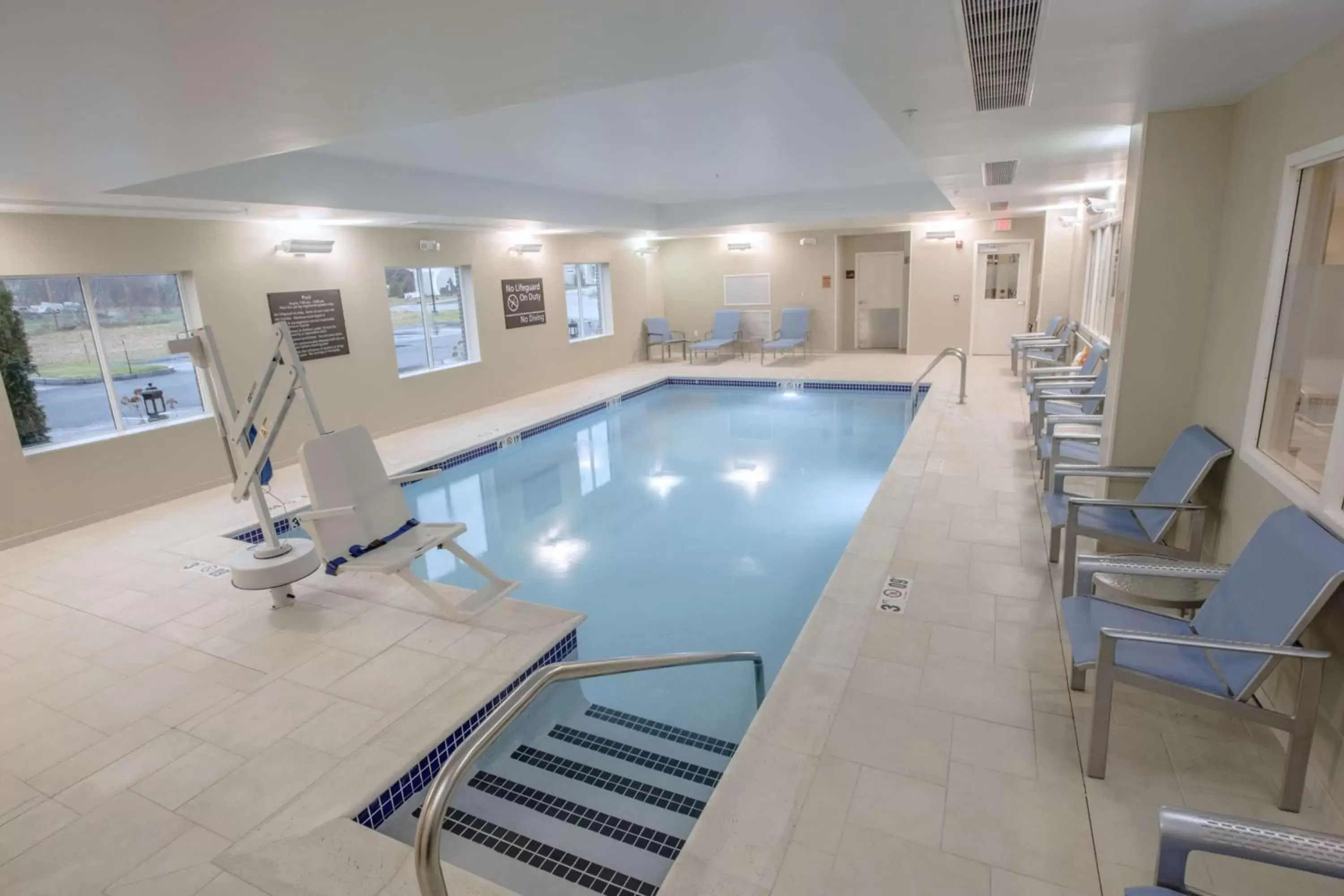 Pool view in Hampton Inn by Hilton Amesbury, MA Pool view in Hampton Inn by Hilton Amesbury, MA