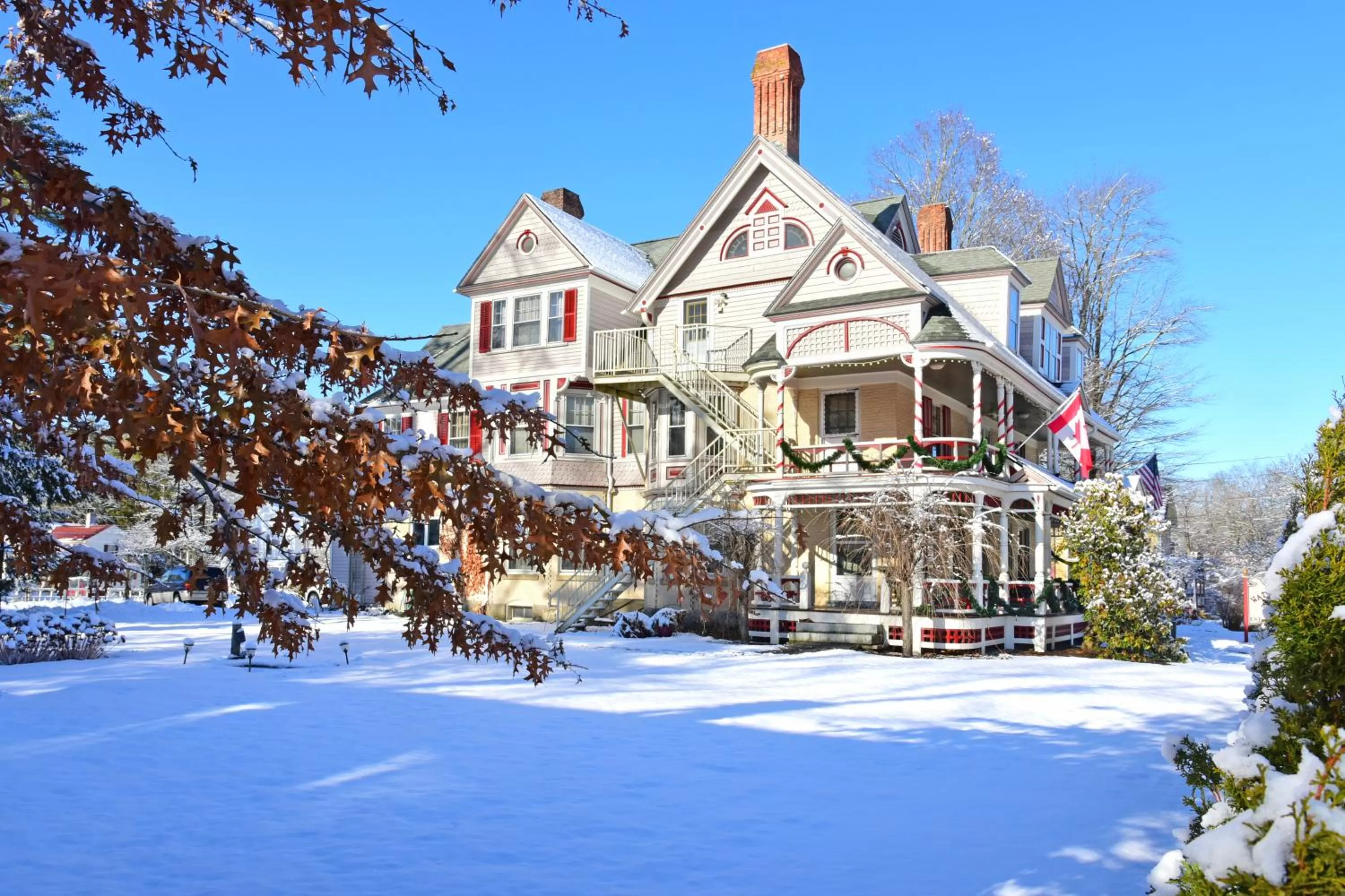 Property building, Winter in Wainwright Inn