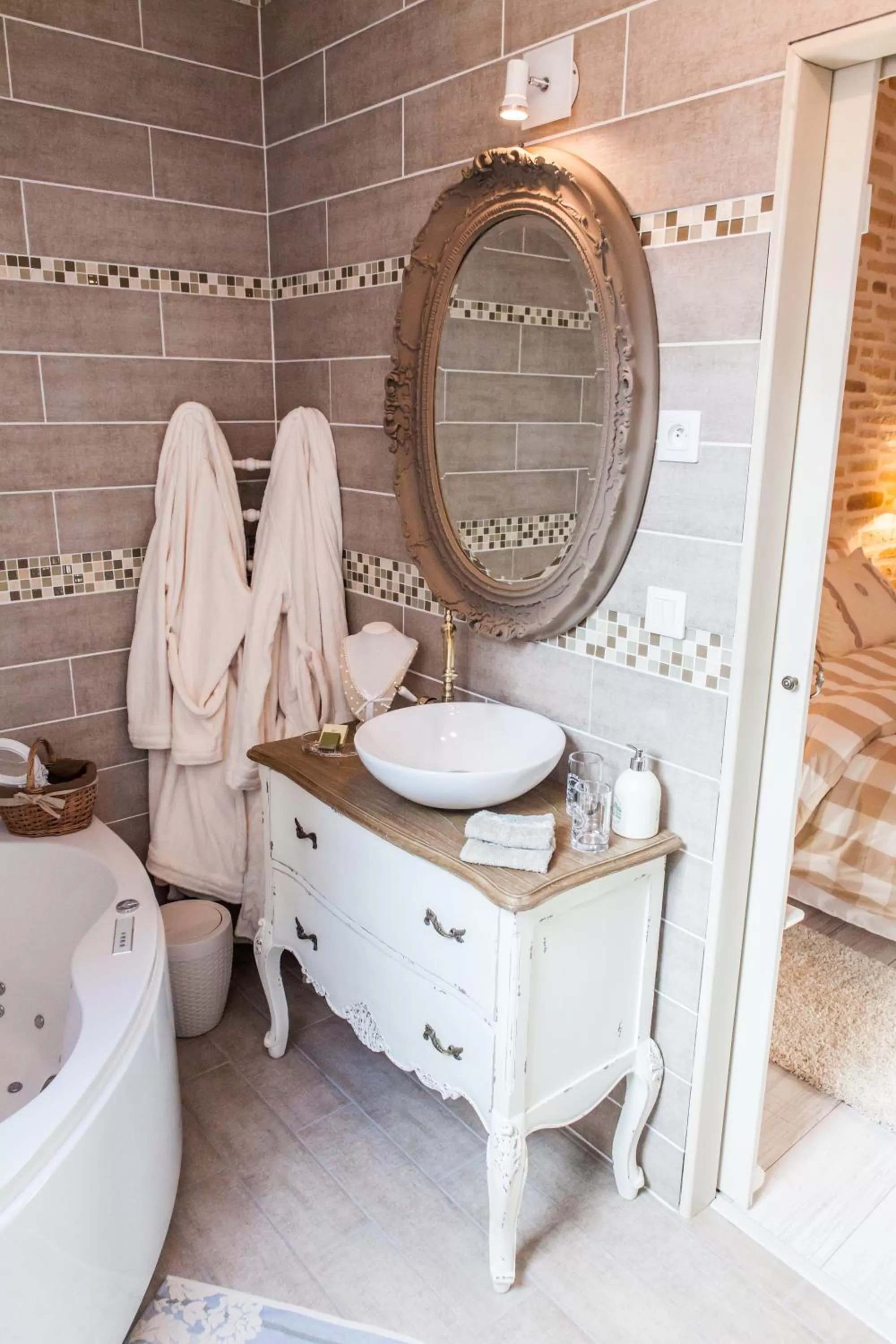 Bathroom in Chambres d'hôtes Nuits Campagnardes